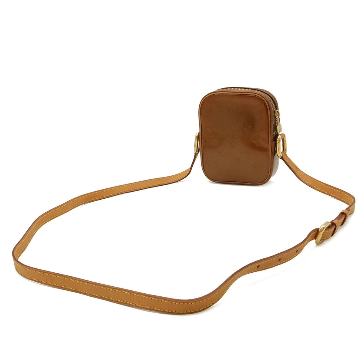 Louis Vuitton Bronze Leather Pochette Shoulder Bag (Pre-Owned)