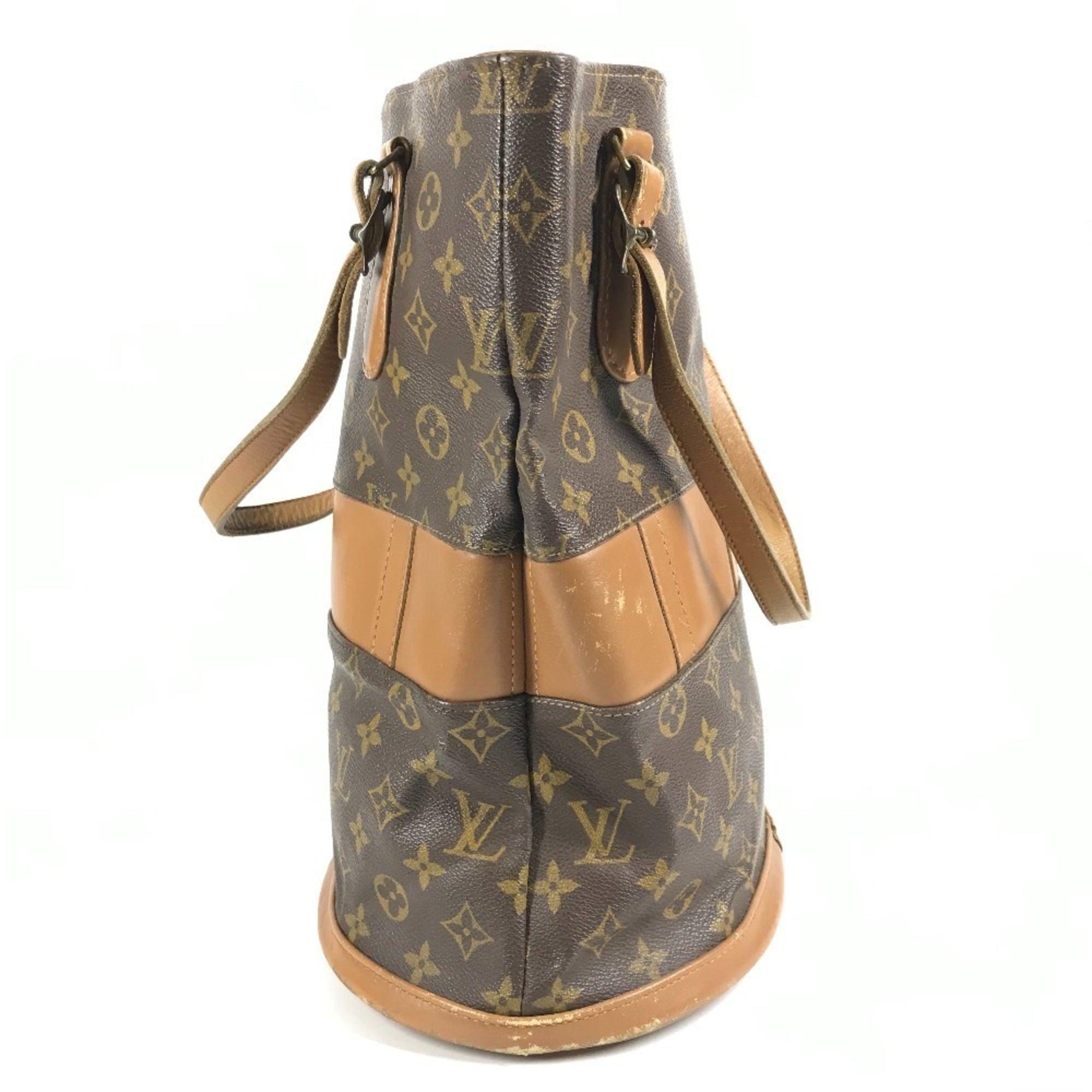 Louis Vuitton Brown Monogram Canvas Handbag Pouch Tote Bag (Pre-Owned)