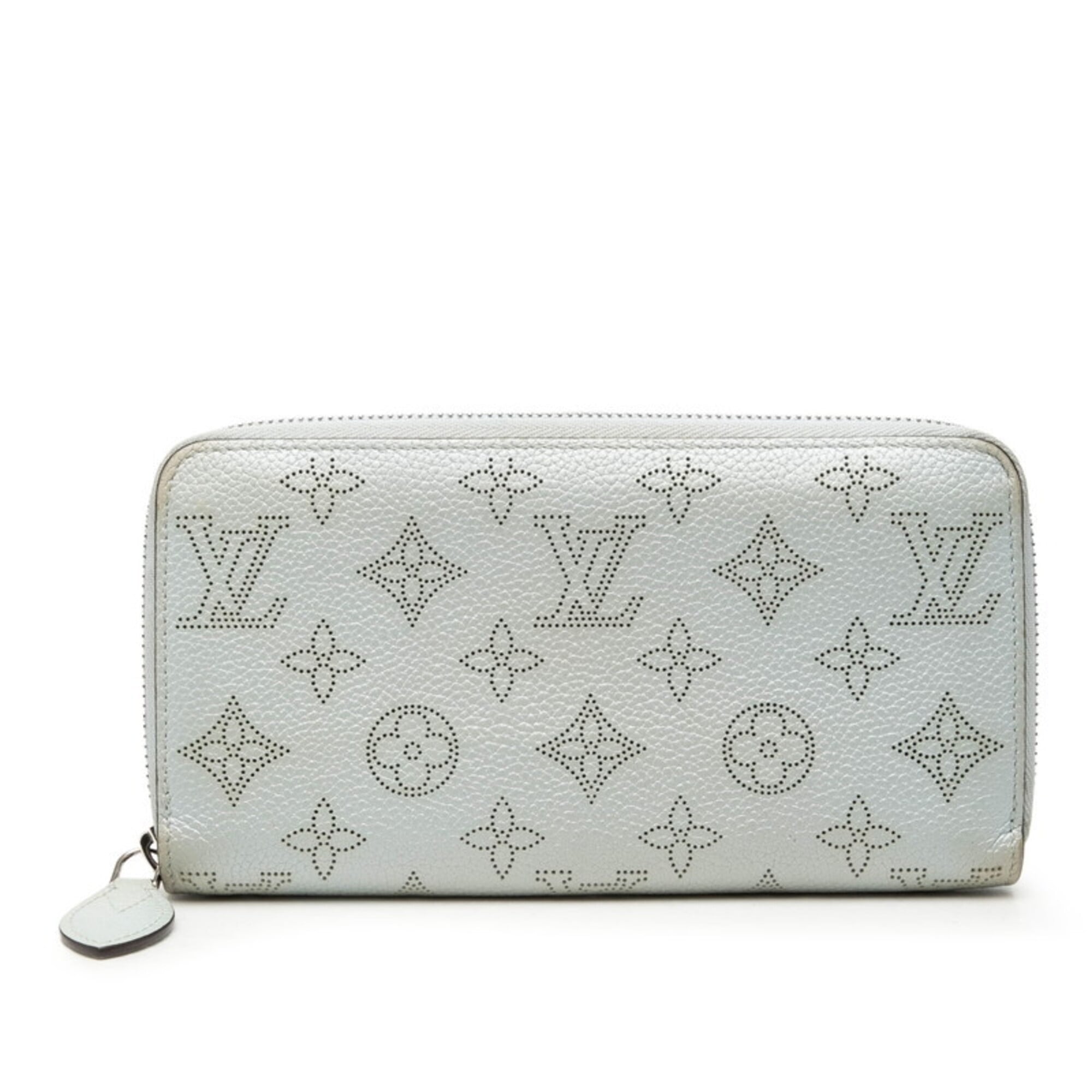 Louis Vuitton Light Blue Pvc Leather Long Wallet (Bi-Fold) (Pre-Owned)