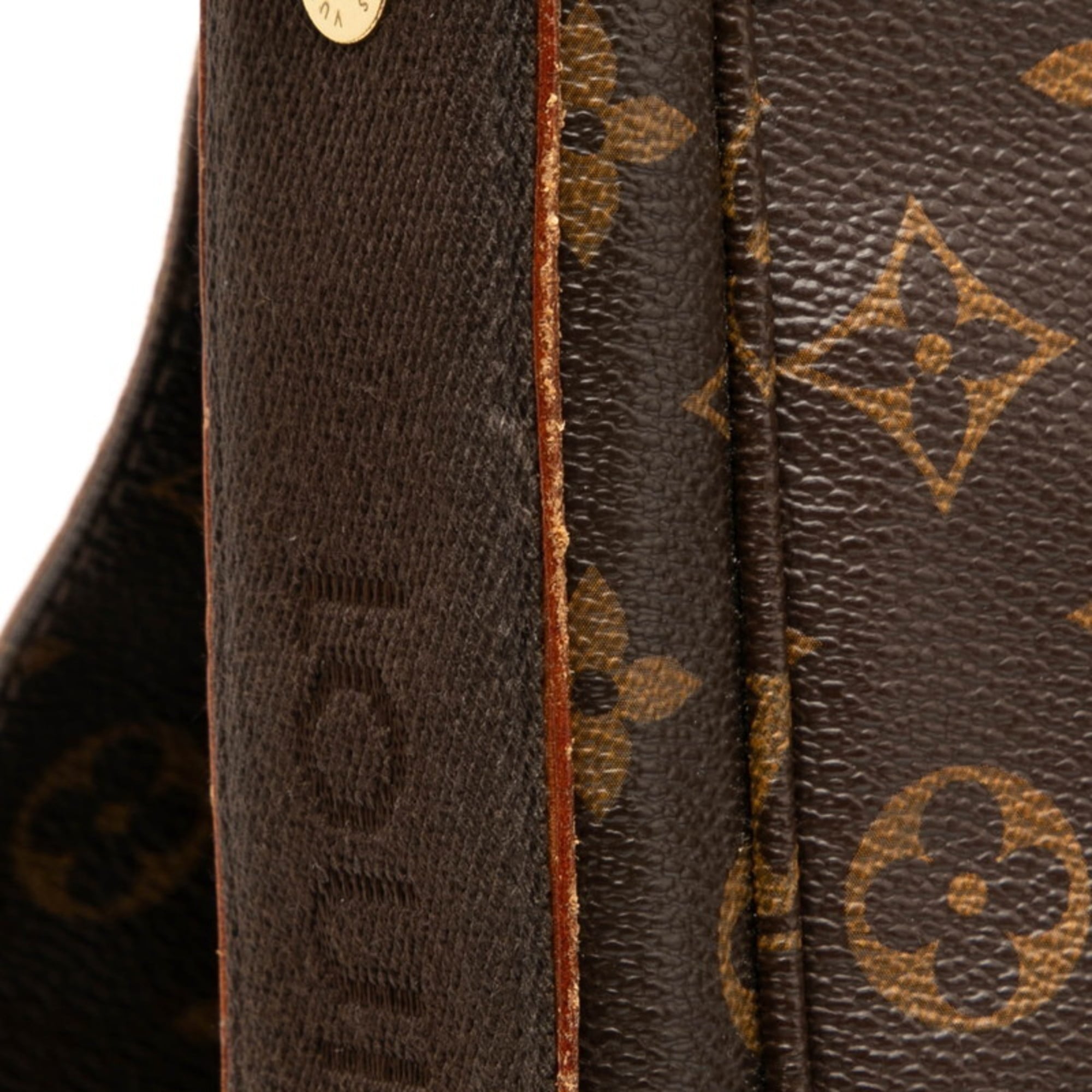 Louis Vuitton Brown Pvc Messenger Bag Shoulder Bag (Pre-Owned)