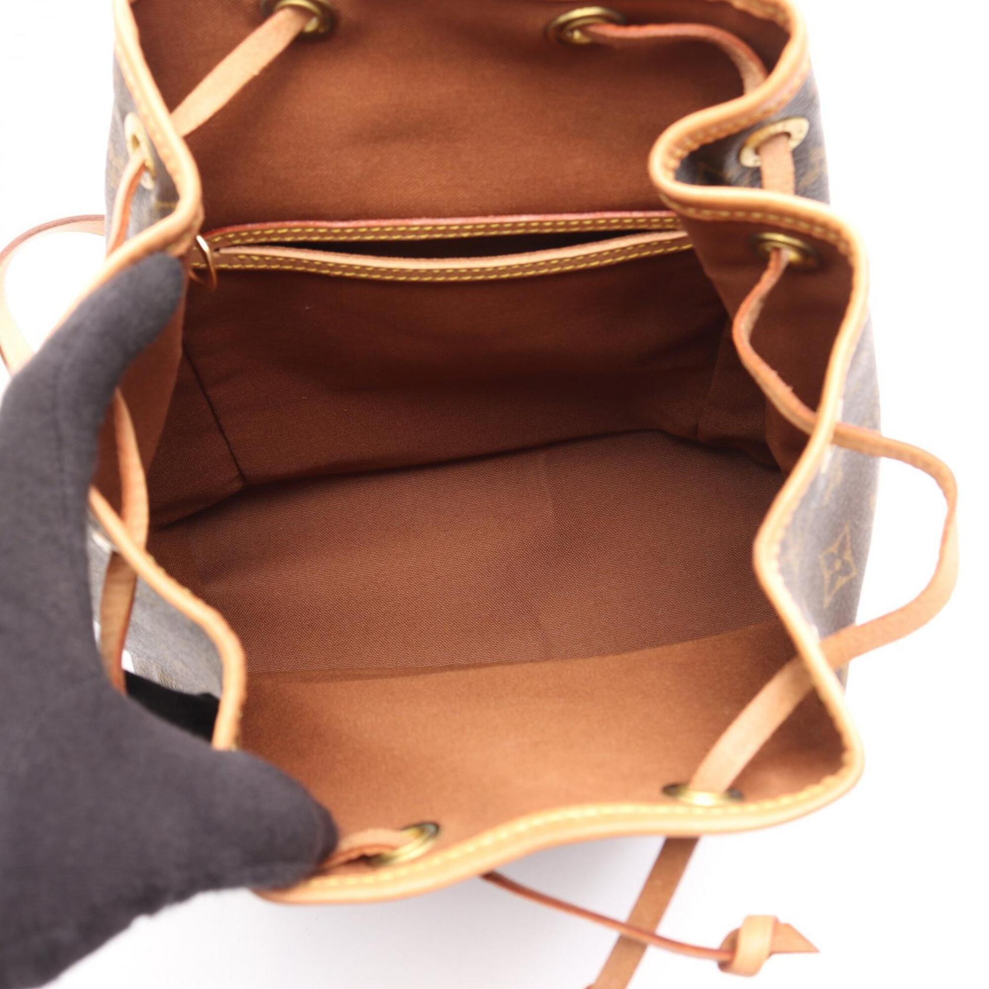 Louis Vuitton Brown Monogram Pvc Coated Canvas Leather Backpack Handbag (Pre-Owned)