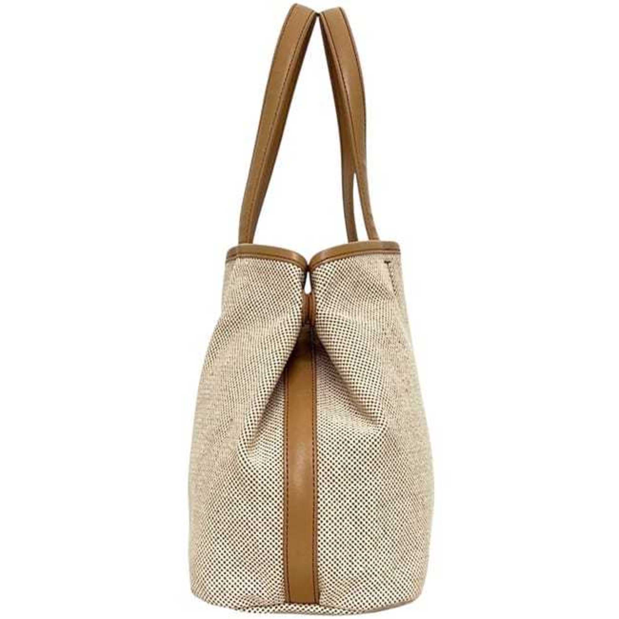 Tory Burch Beige Canvas Tote Bag (Pre-Owned)