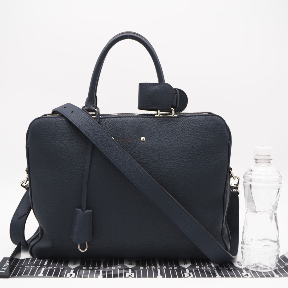 Louis Vuitton Navy Leather Briefcase (Pre-Owned)