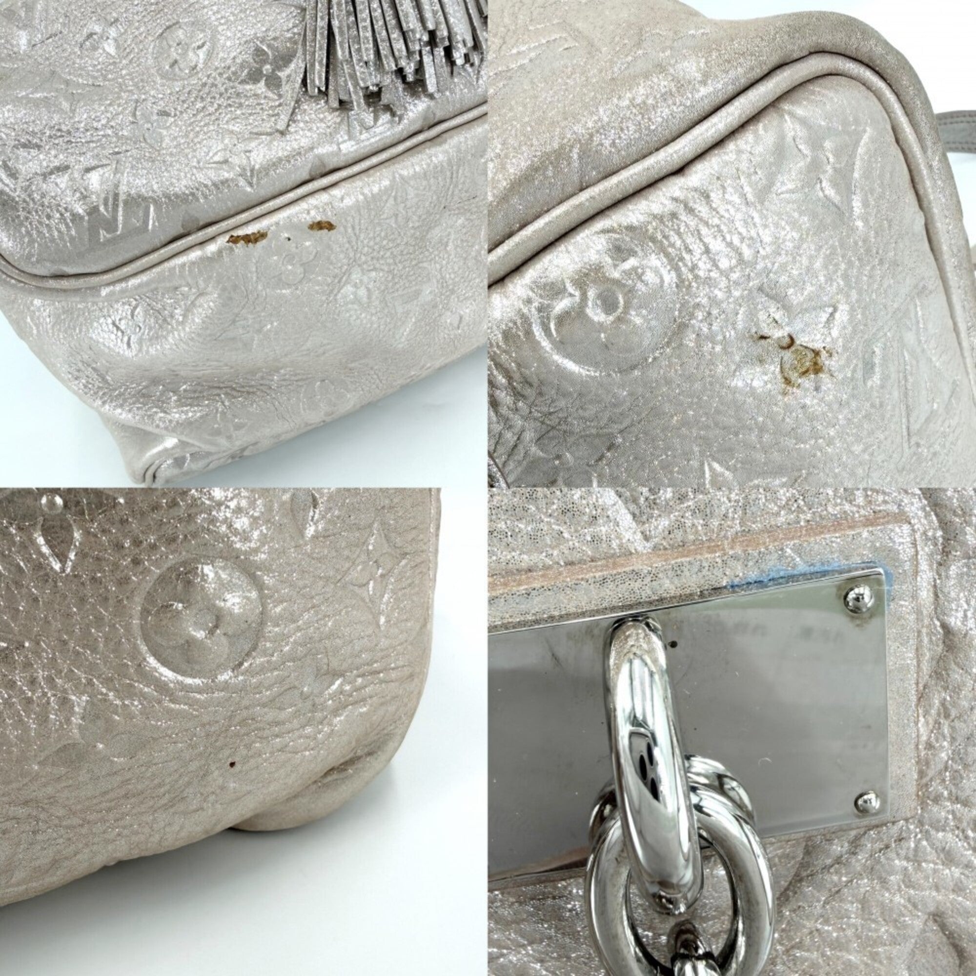 Louis Vuitton Light Pink Monogram Shimmer Handbag Tote Bag (Pre-Owned)