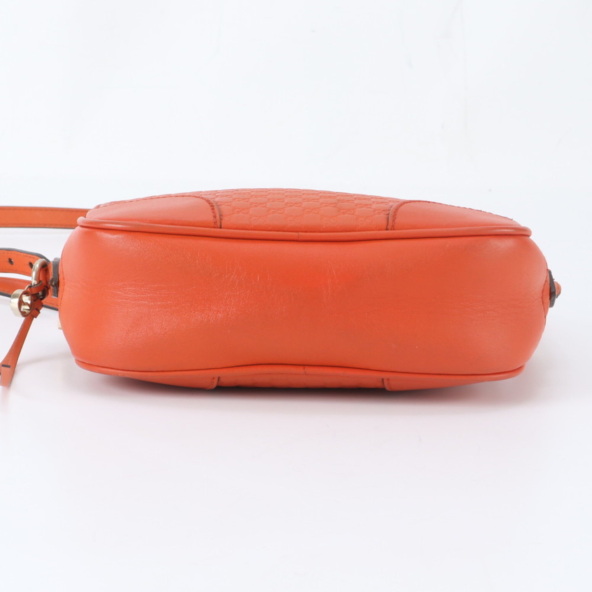 Gucci Guccissima Orange Leather Shoulder Bag (Pre-Owned)