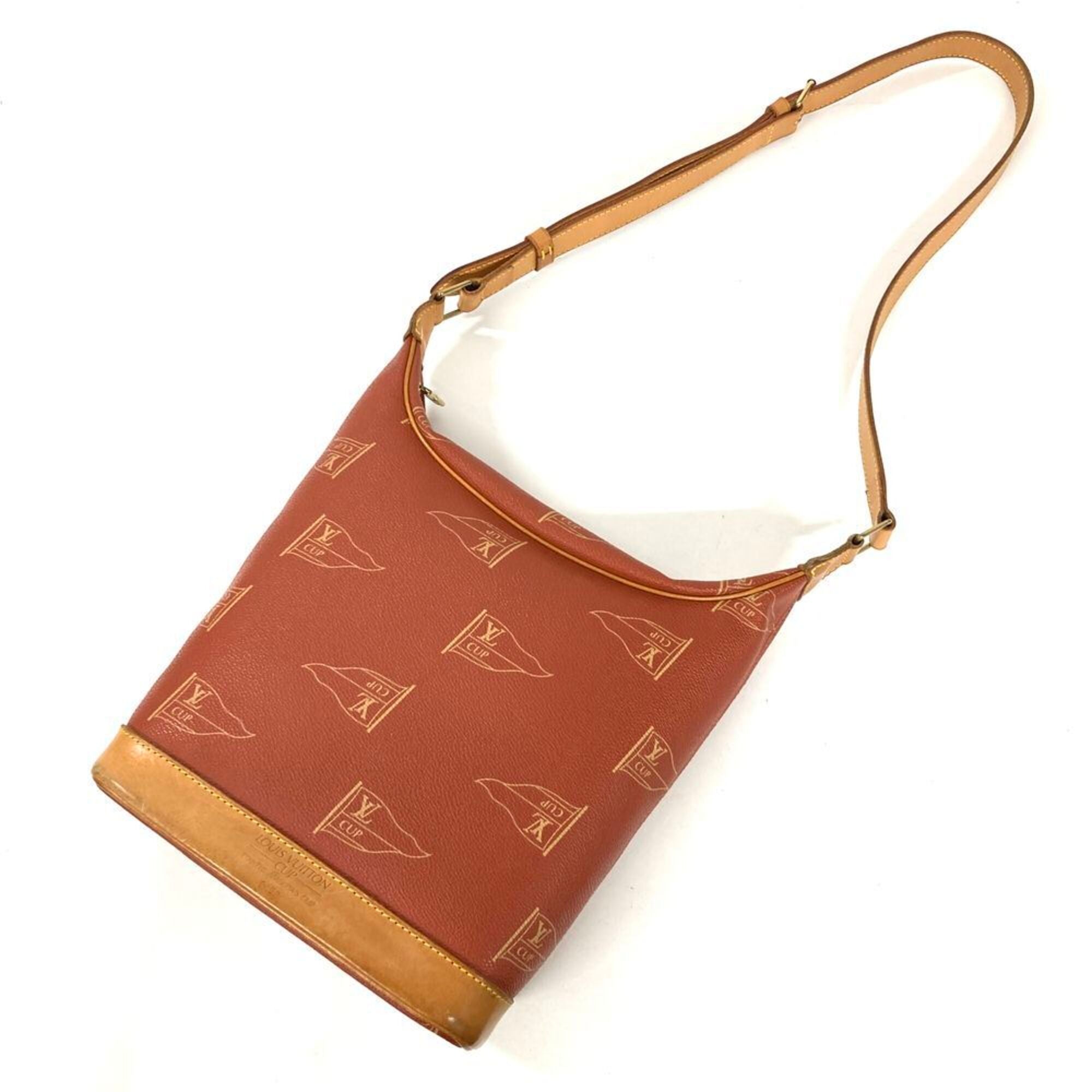 Louis Vuitton Brown Pvc Shoulder Bag (Pre-Owned)