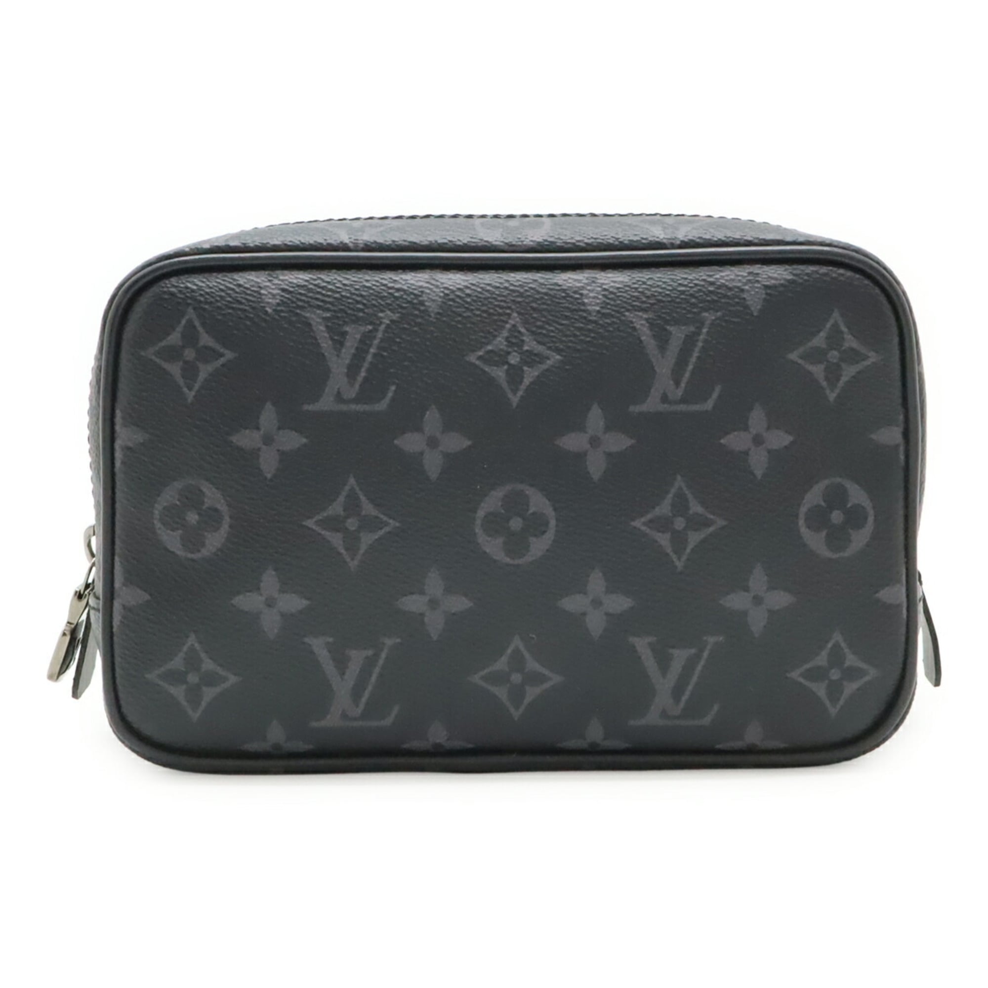 Louis Vuitton Black Gray Monogram Eclipse White Monogram Eclipse Clutch Bag Pouch (Pre-Owned)
