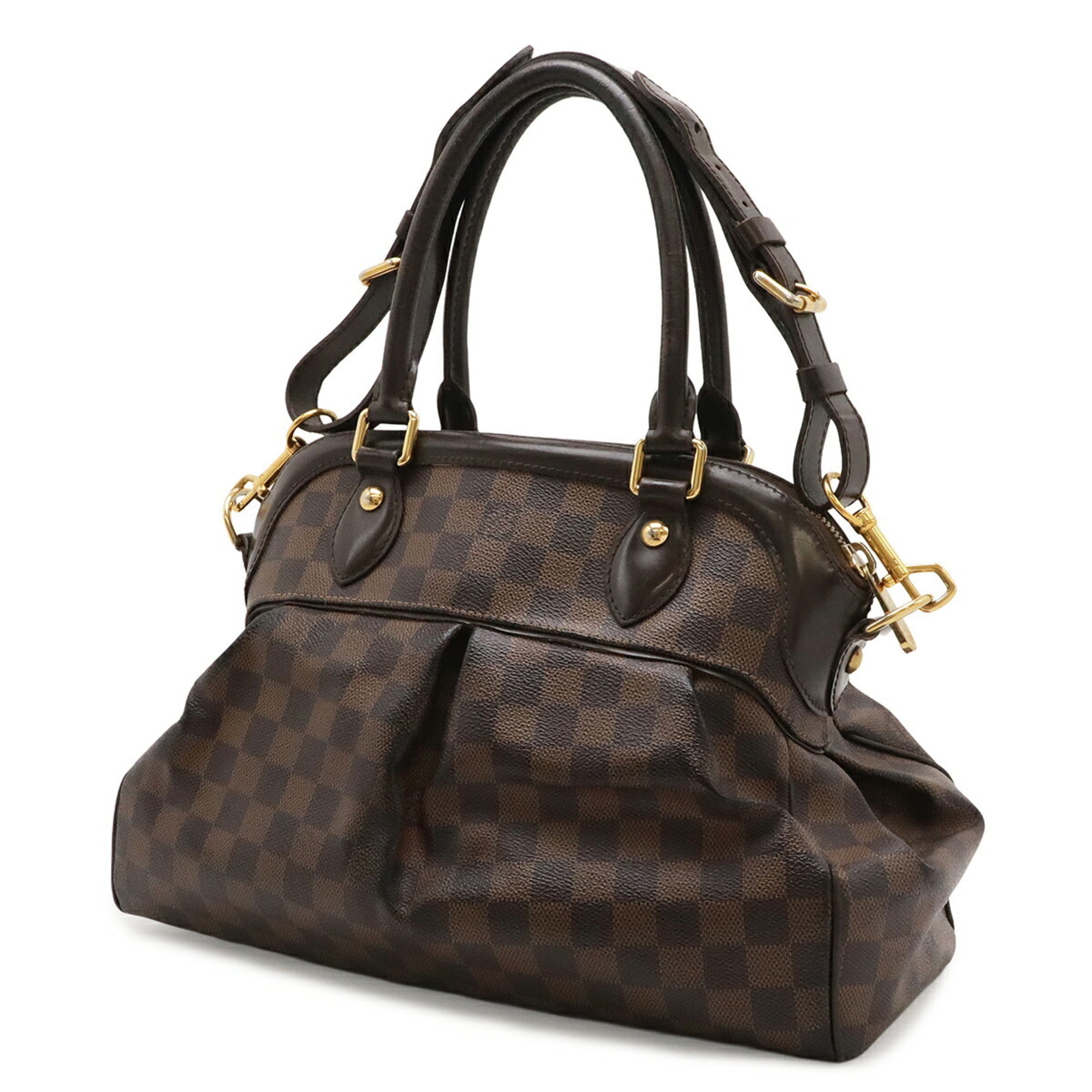 Louis Vuitton Brown Damier Canvas Galle Pvc Handbag Shoulder Bag (Pre-Owned)