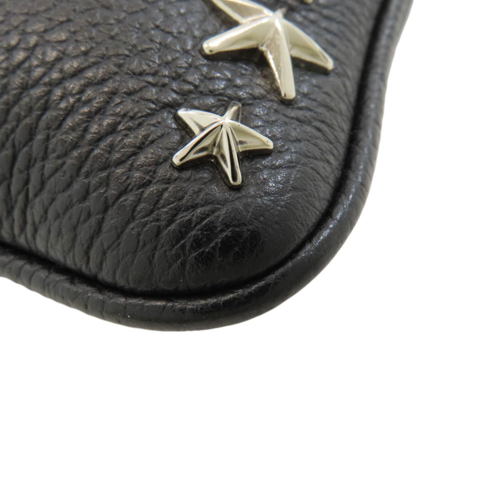 Jimmy Choo Black Leather Shoulder Bag (Pre-Owned)