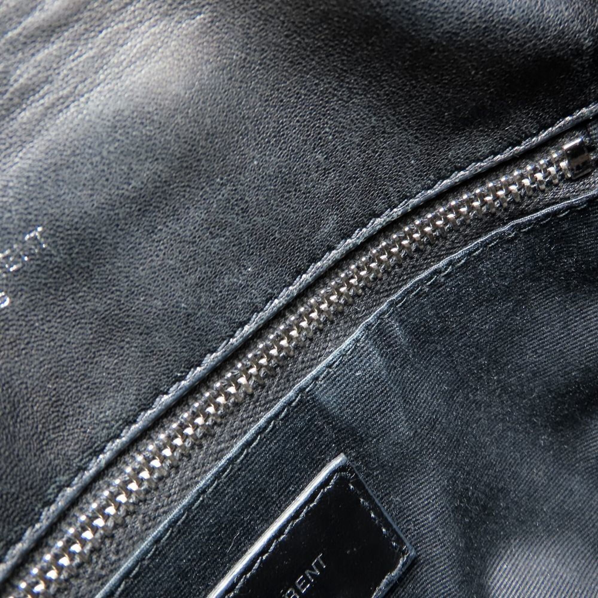 Yves Saint Laurent Black Leather Shoulder Bag (Pre-Owned)