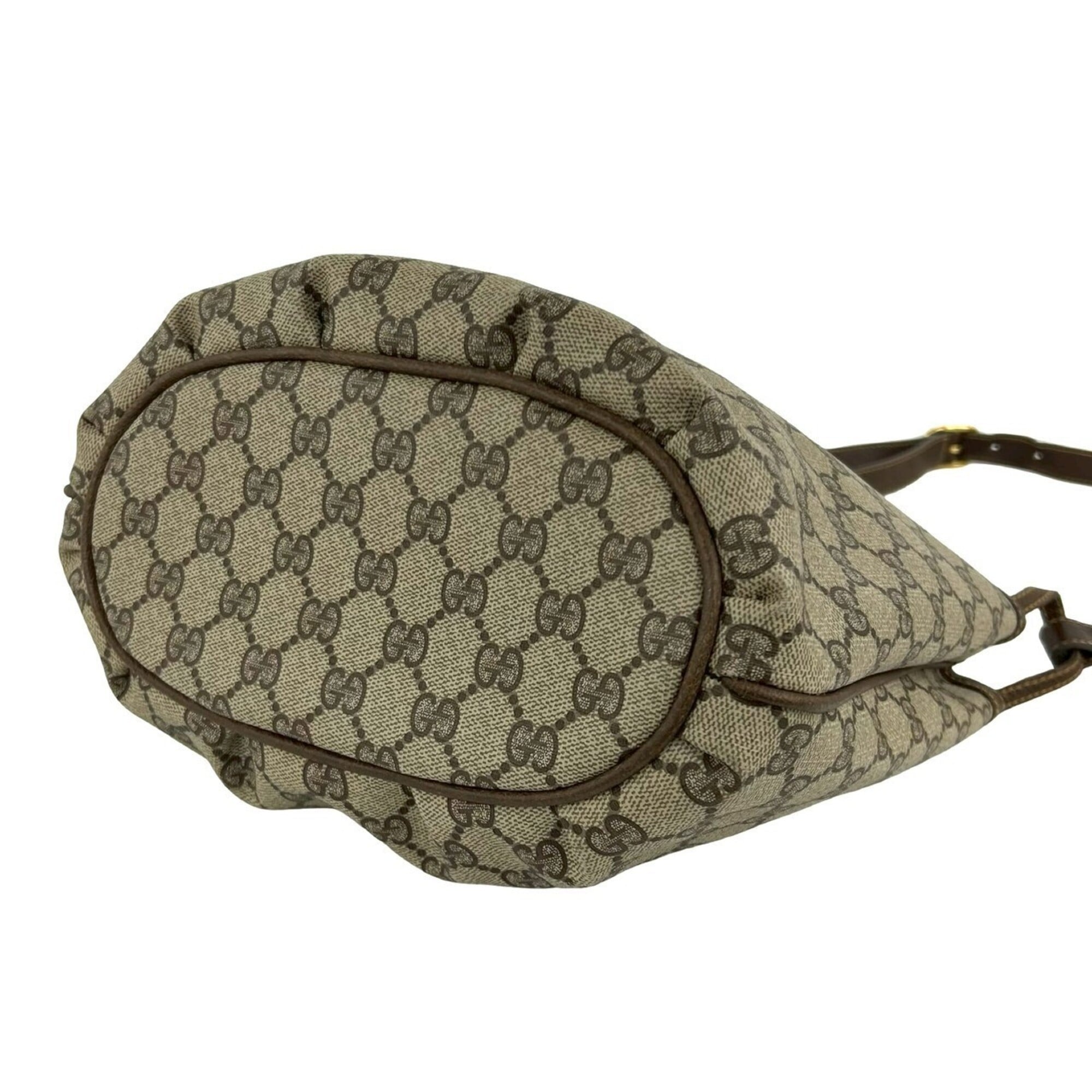 Gucci Brown Leather Pvc Pochette Shoulder Bag (Pre-Owned)