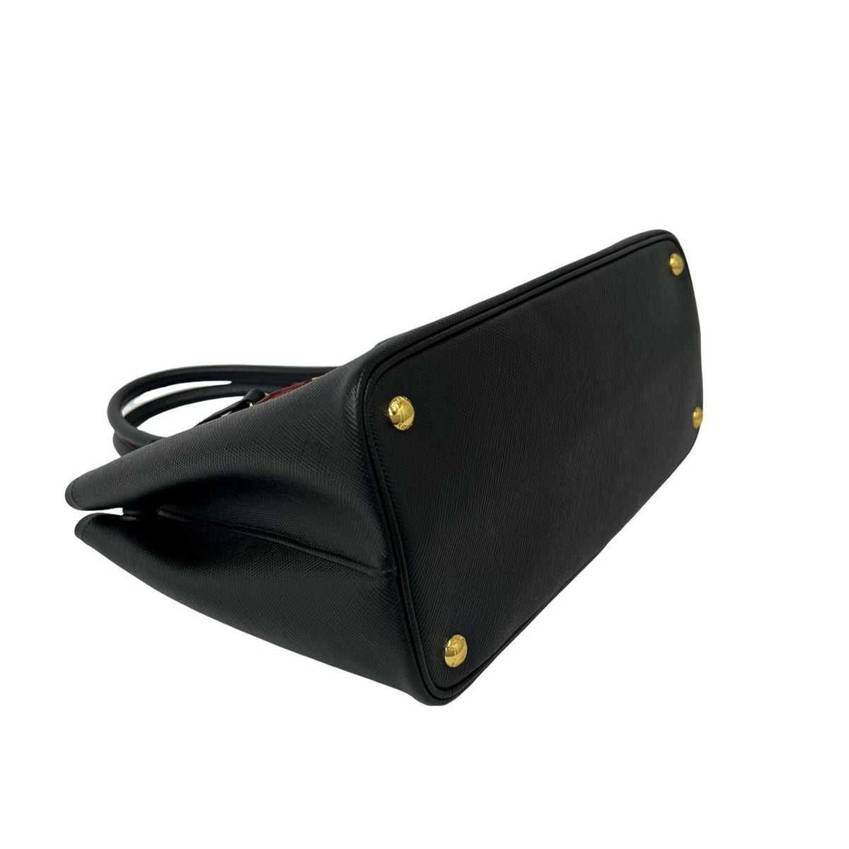 Prada Black Leather Handbag Shoulder Bag (Pre-Owned)