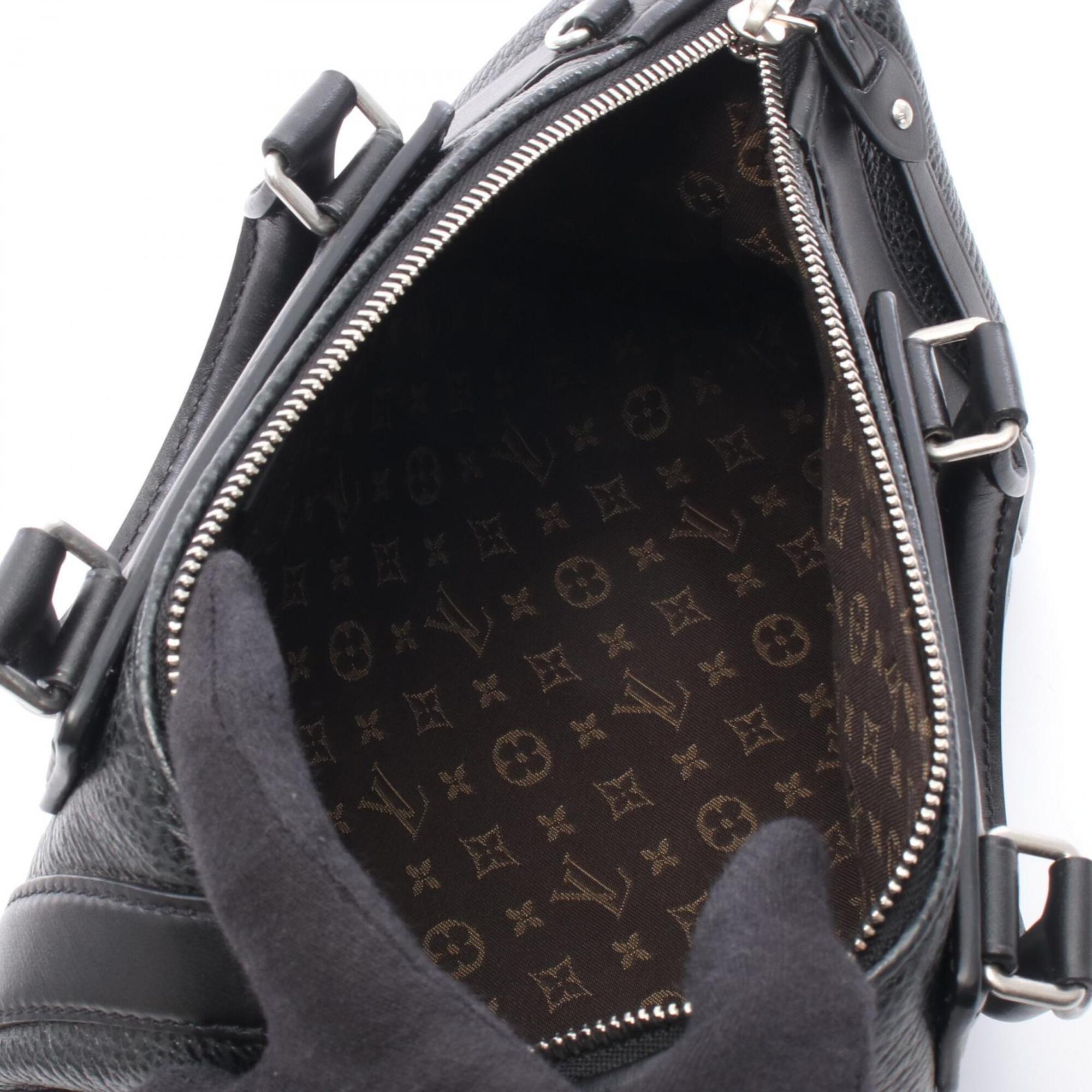 Louis Vuitton Black Leather Handbag (Pre-Owned)