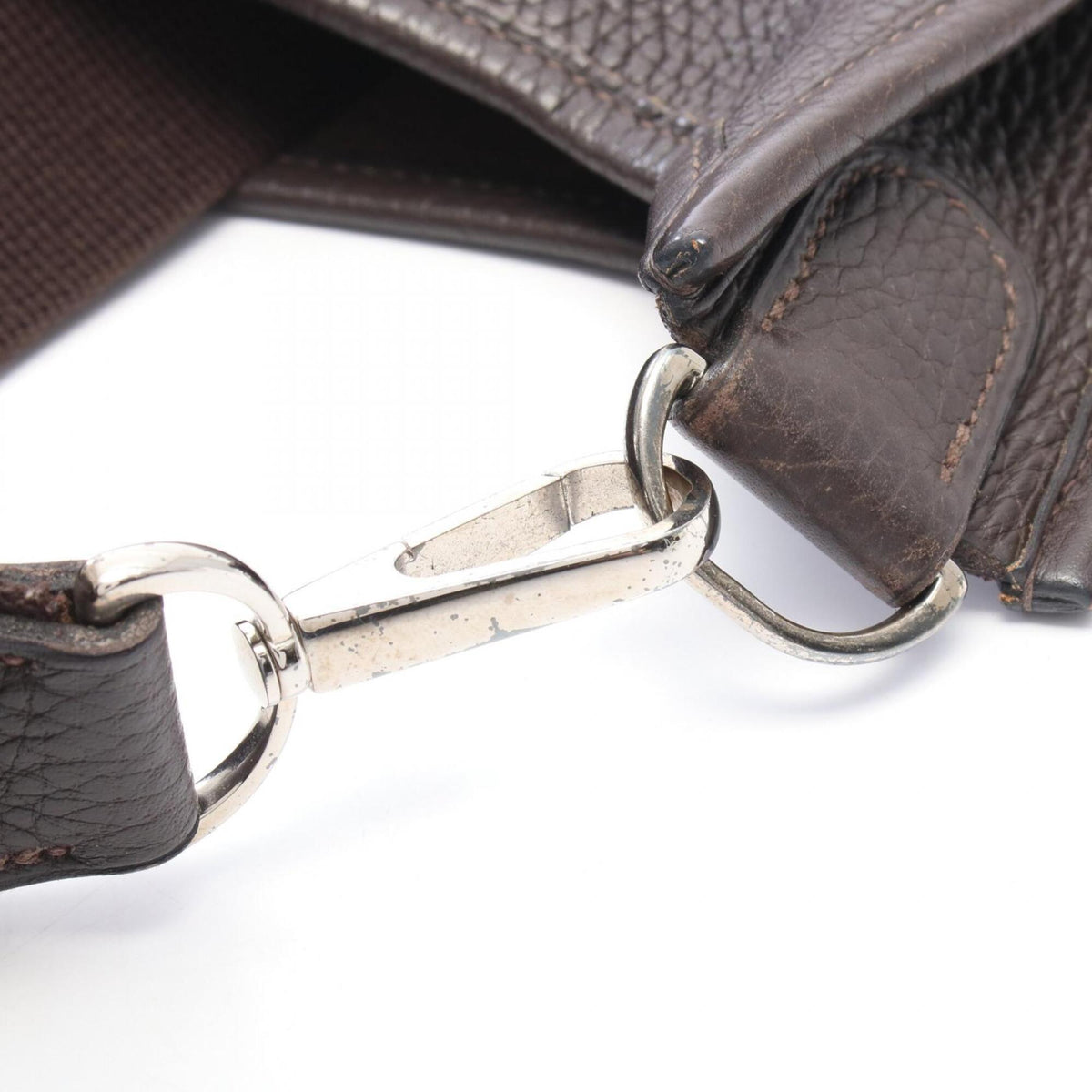 Hermes Brown Taurillon Clemence Leather Shoulder Bag (Pre-Owned)