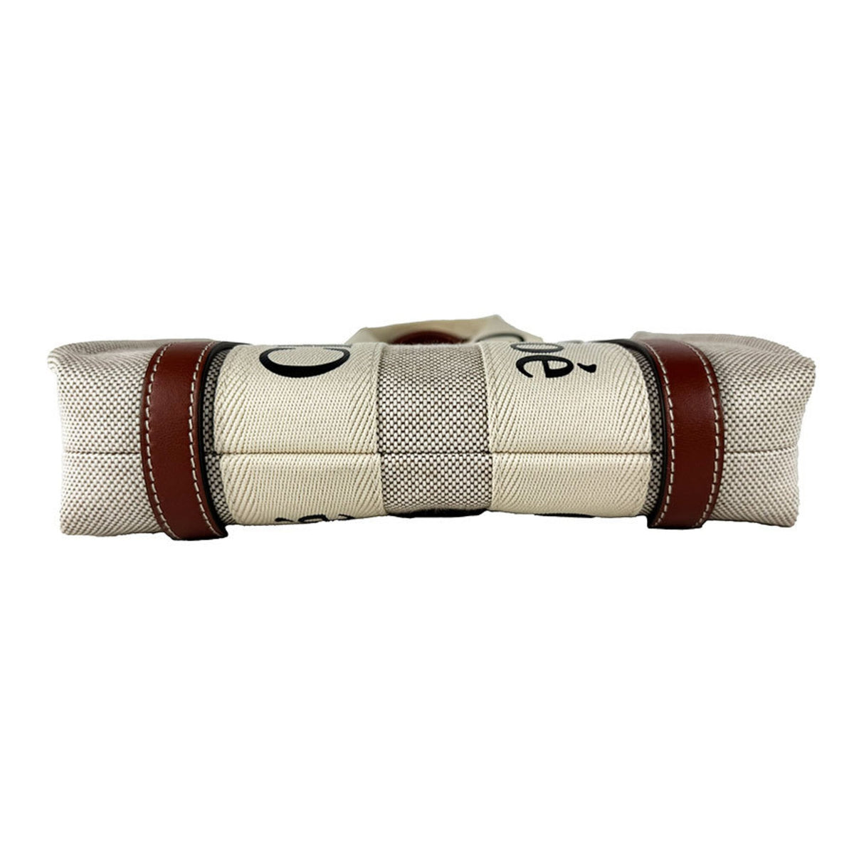 Chloé Brown Canvas Leather Handbag Shoulder Bag (Pre-Owned)