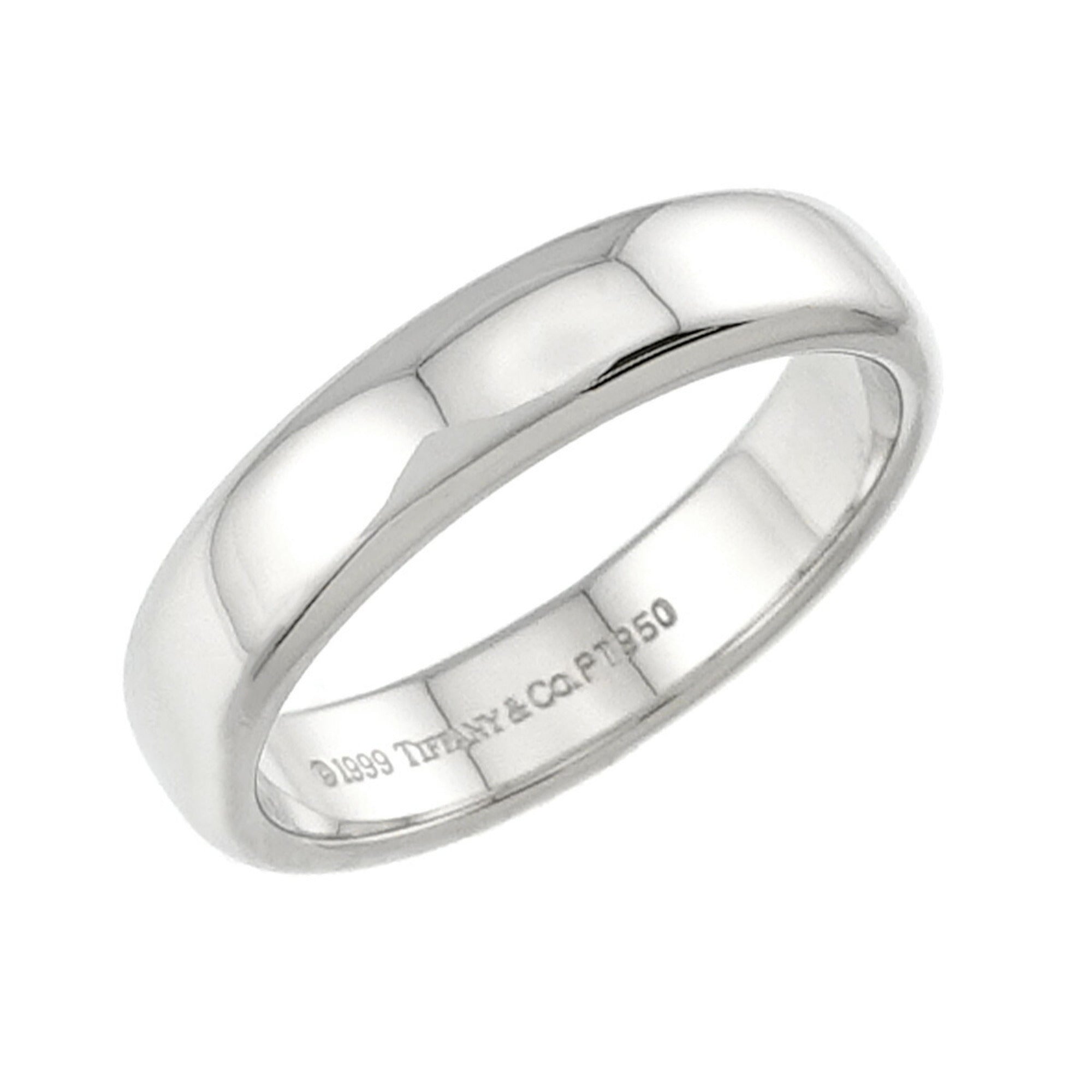 Tiffany Platinum 950 Band Ring (Pre-Owned)