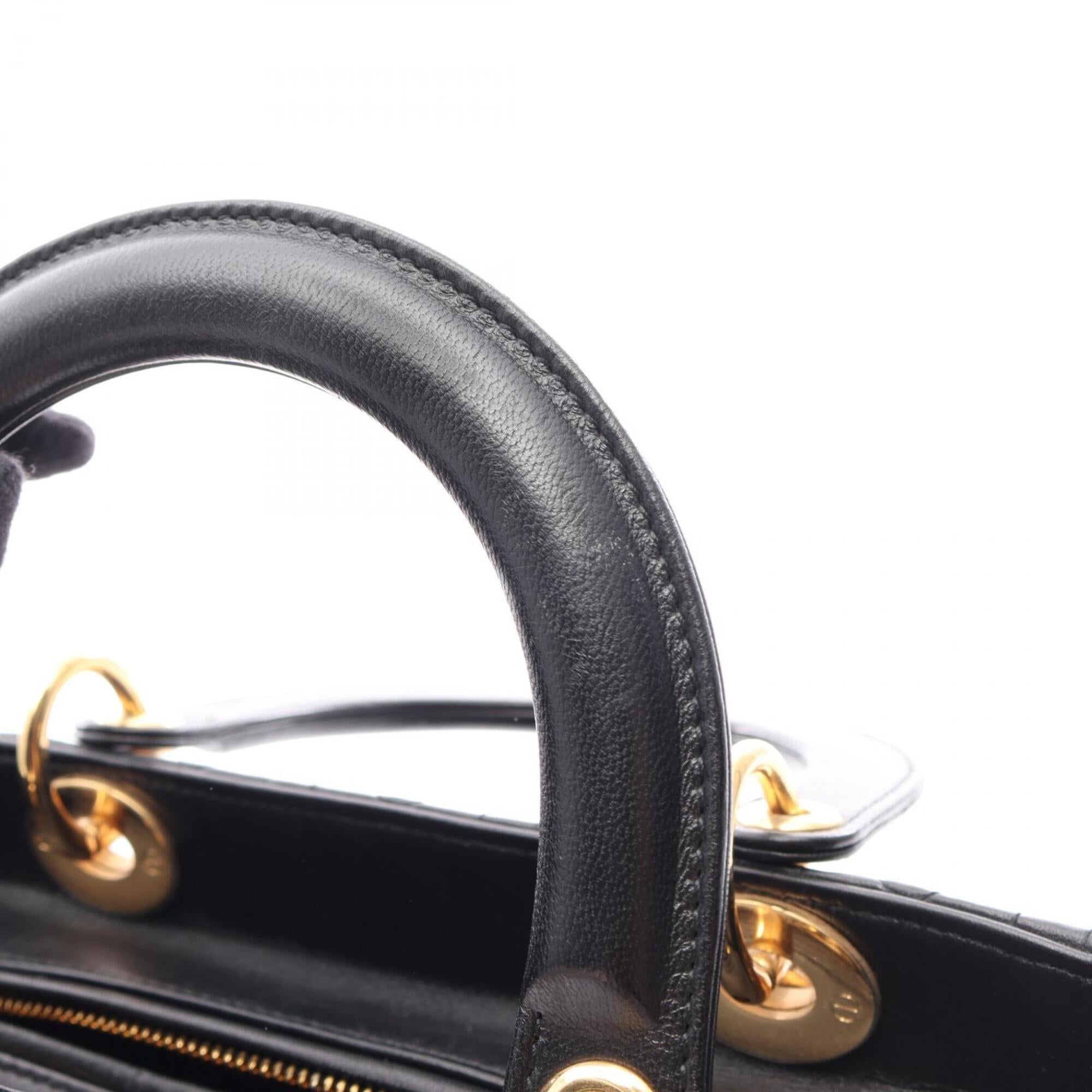 Christian Dior Black Leather Handbag (Pre-Owned)