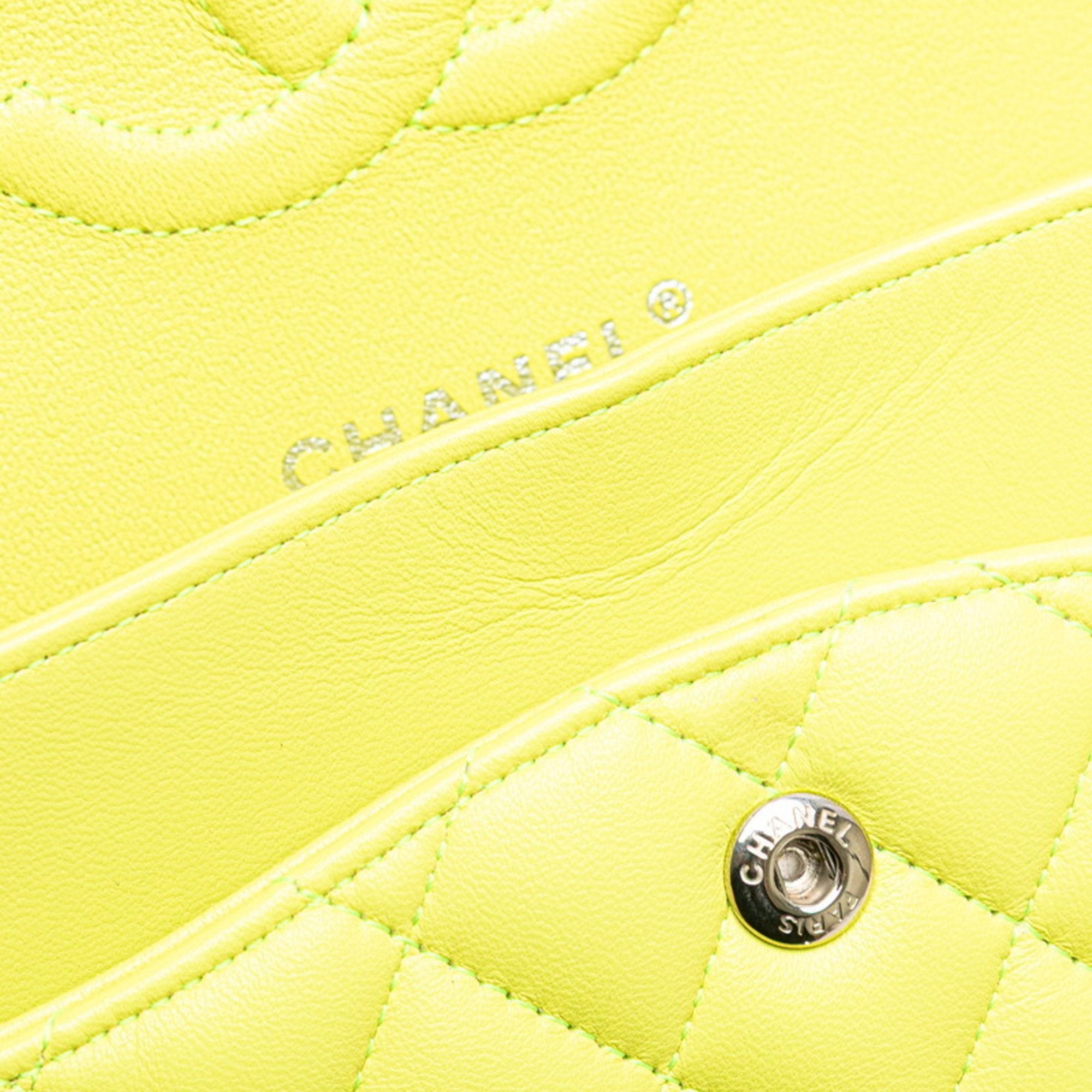 Chanel Matelasse Yellow Handbag Shoulder Bag (Pre-Owned)
