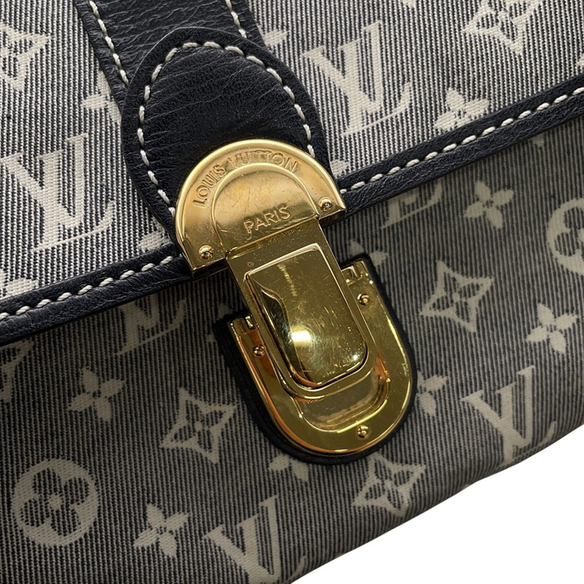 Louis Vuitton Monogram Idylle Gray Navy Monogram Idylle Long Wallet (Bi-Fold) (Pre-Owned)