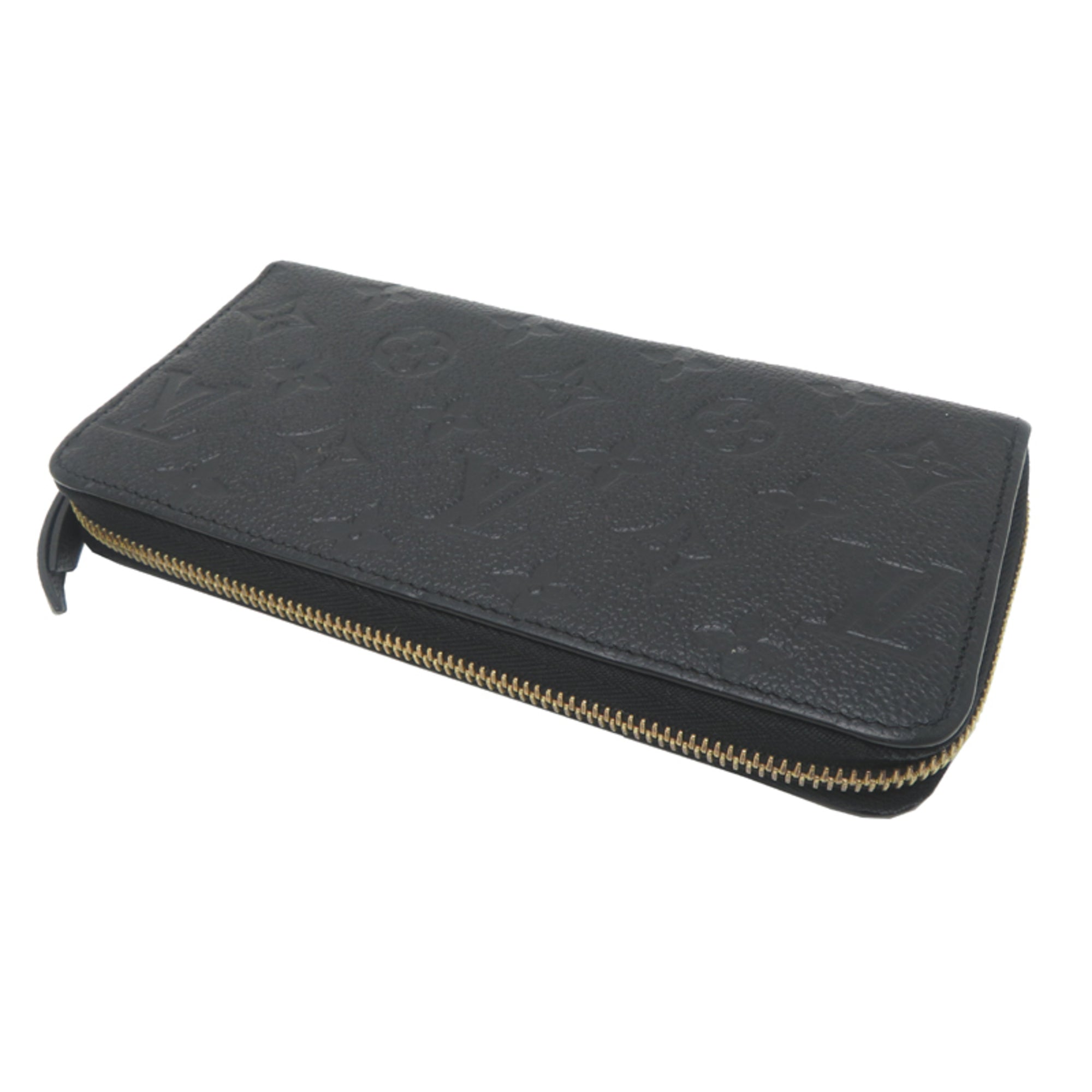 Louis Vuitton Black Noir Monogram Empreinte Long Wallet (Bi-Fold) (Pre-Owned)