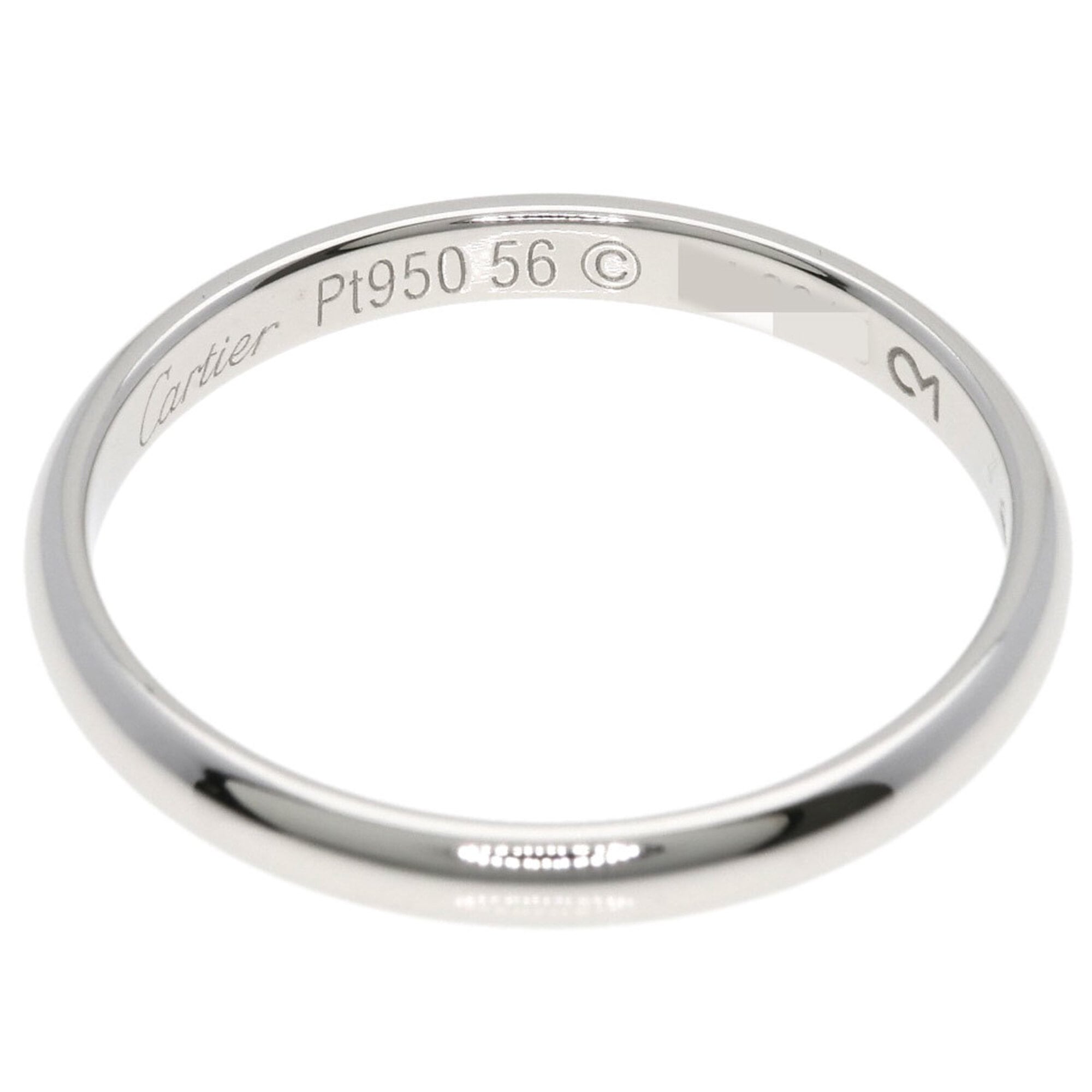 Cartier Platinum Platinum 950 Wedding Ring (Pre-Owned)