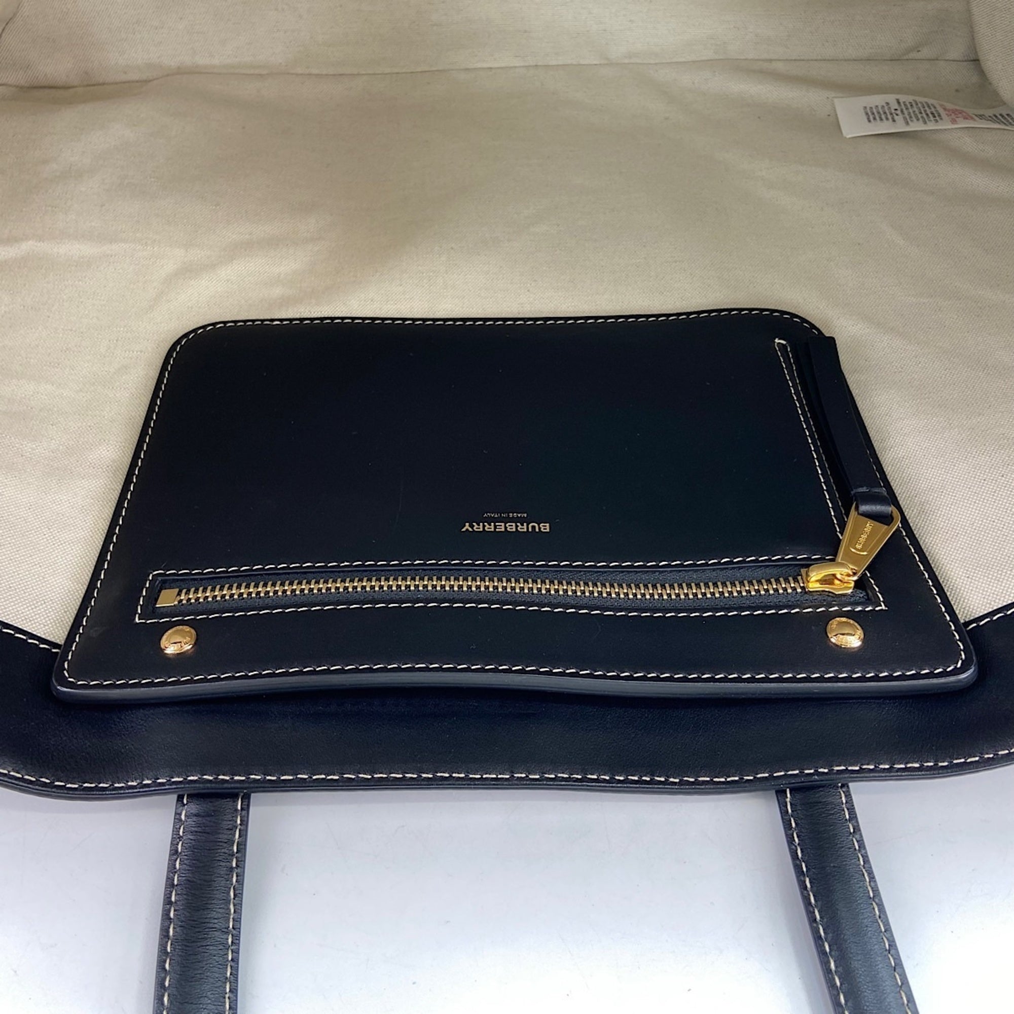 Burberry Black Pvc Tote Bag (Pre-Owned)