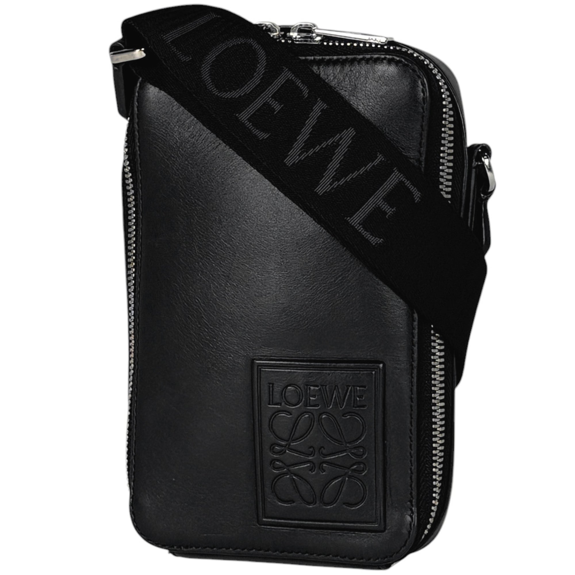Loewe Black Leather Shoulder Bag (Pre-Owned)
