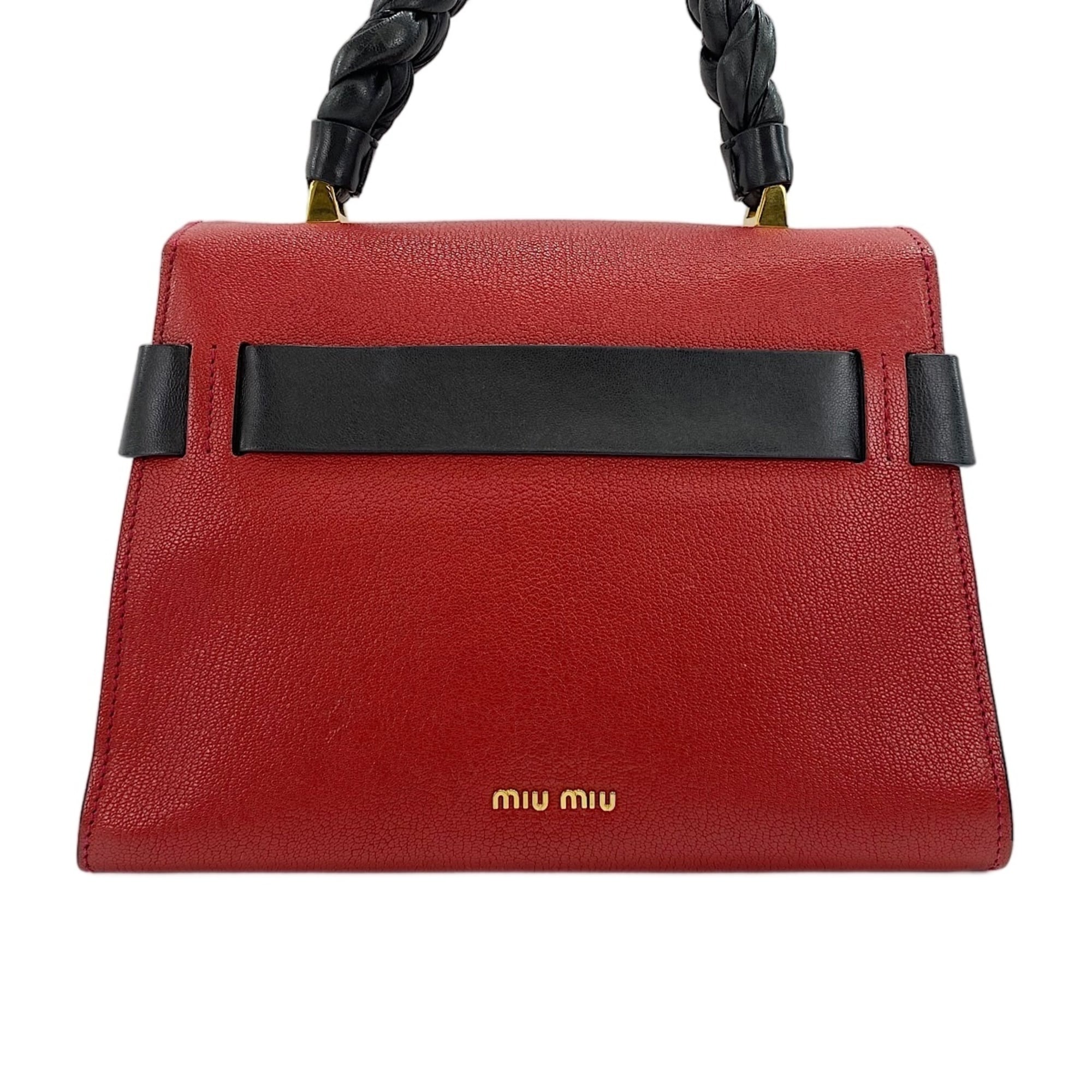 Miu Miu Red Color Handbag (Pre-Owned)