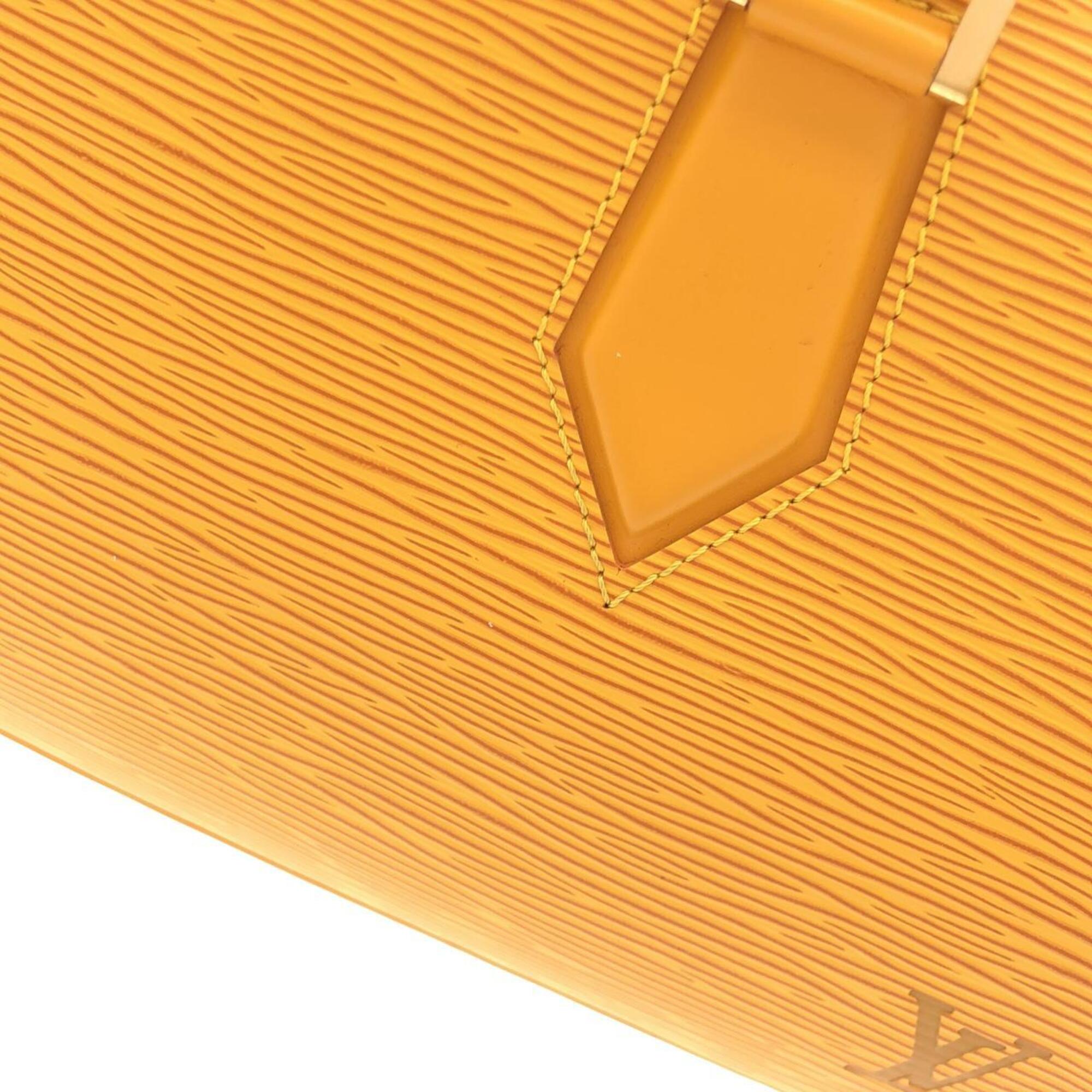 Louis Vuitton Yellow Leather Handbag (Pre-Owned)