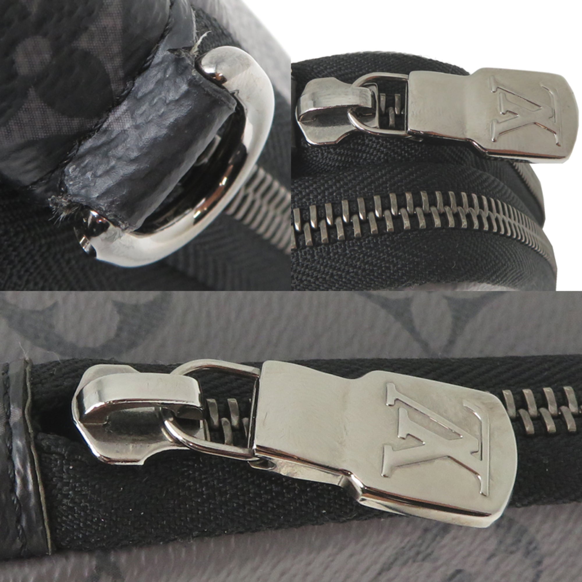Louis Vuitton Black Gray Monogram Eclipse Shoulder Bag (Pre-Owned)