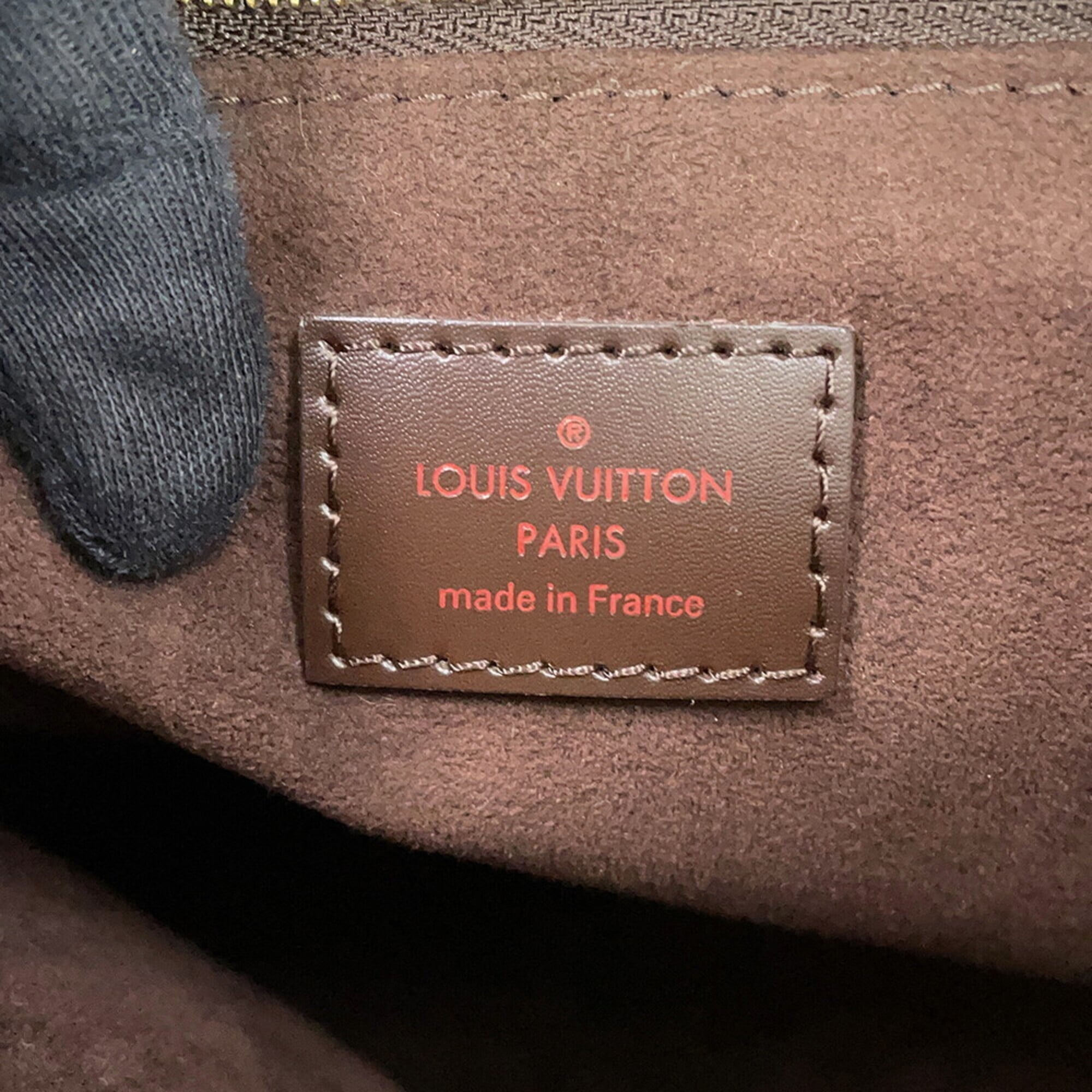 Louis Vuitton Damier Brown Damier Canvas Ebene Shoulder Bag Tote Bag (Pre-Owned)