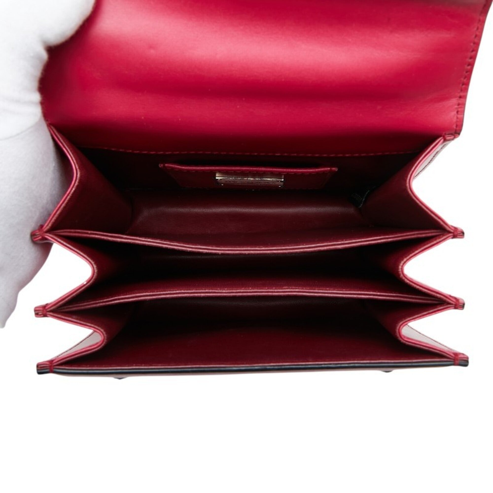 Bvlgari Pink Leather Handbag Shoulder Bag (Pre-Owned)