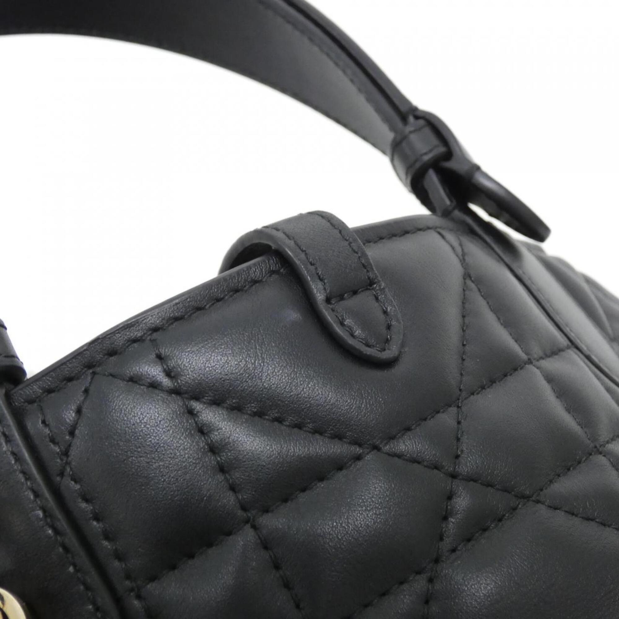 Christian Dior Black Leather Handbag (Pre-Owned)