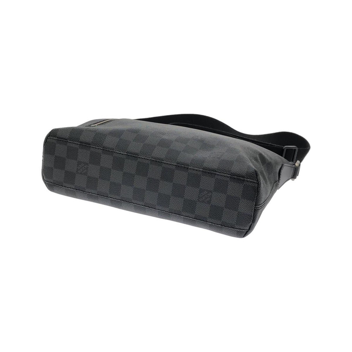 Louis Vuitton Dark Gray Graphite Coated Canvas Shoulder Bag (Pre-Owned)