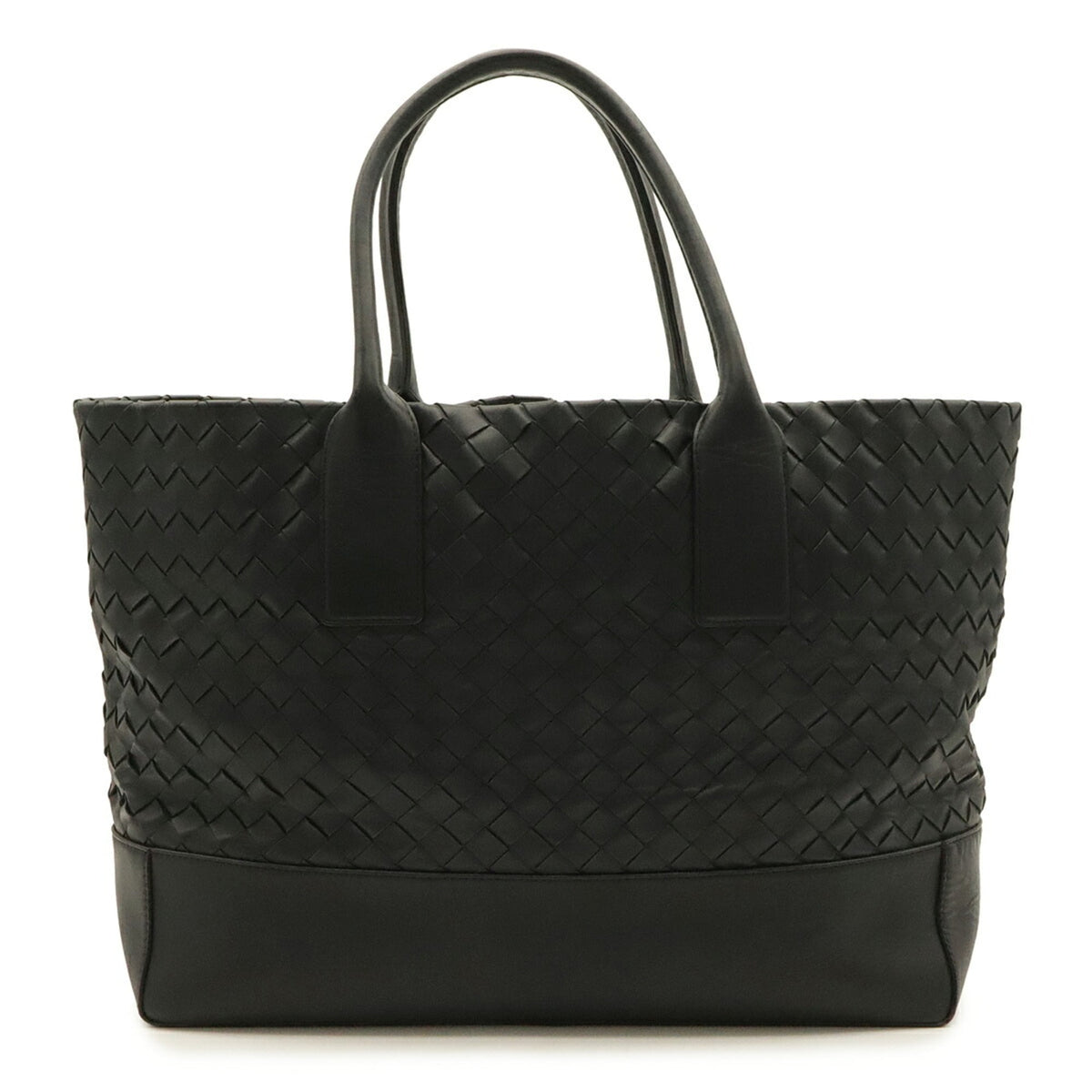 Bottega Veneta Black Leather Tote Bag (Pre-Owned)