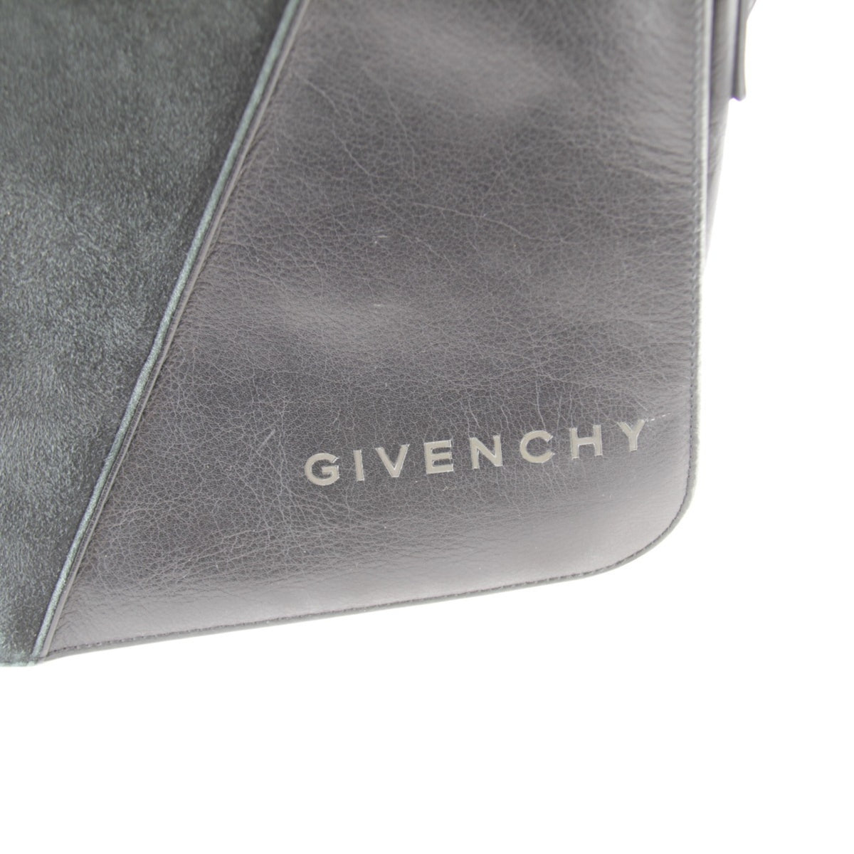 Givenchy Black Suede Leather Shoulder Bag (Pre-Owned)