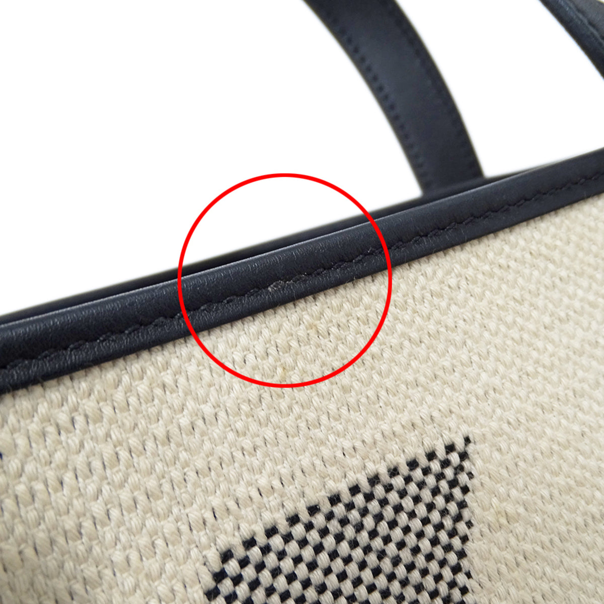 Hermes Black Toile H Handbag Shoulder Bag (Pre-Owned)