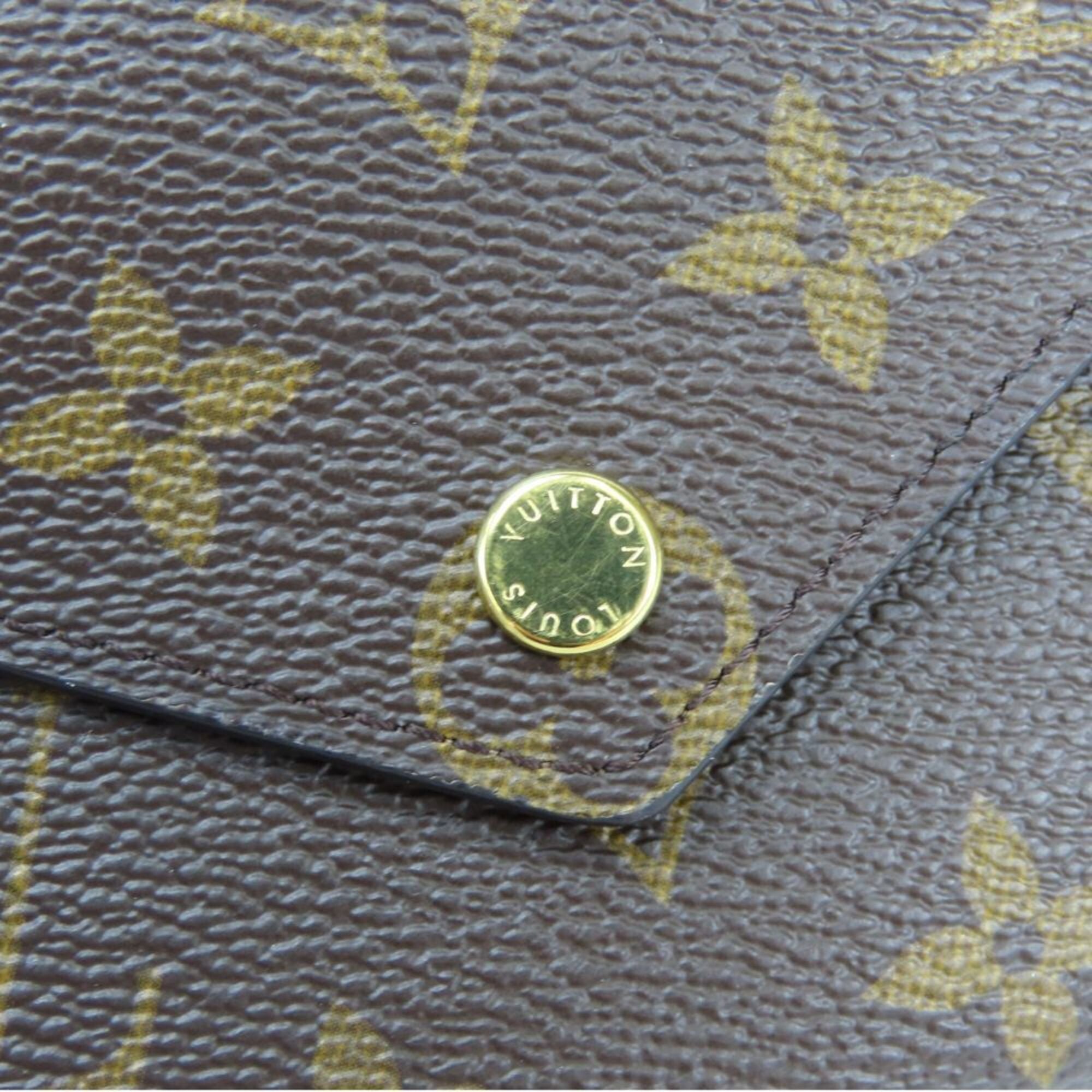 Louis Vuitton Brown Monogram Wallet (Tri-Fold) (Pre-Owned)