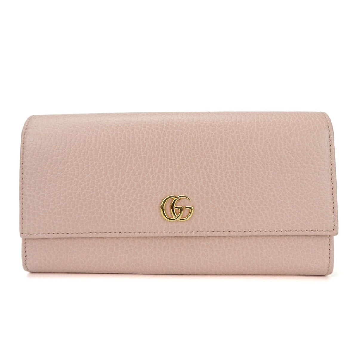 Gucci Pink Leather Long Wallet (Bi-Fold) (Pre-Owned)