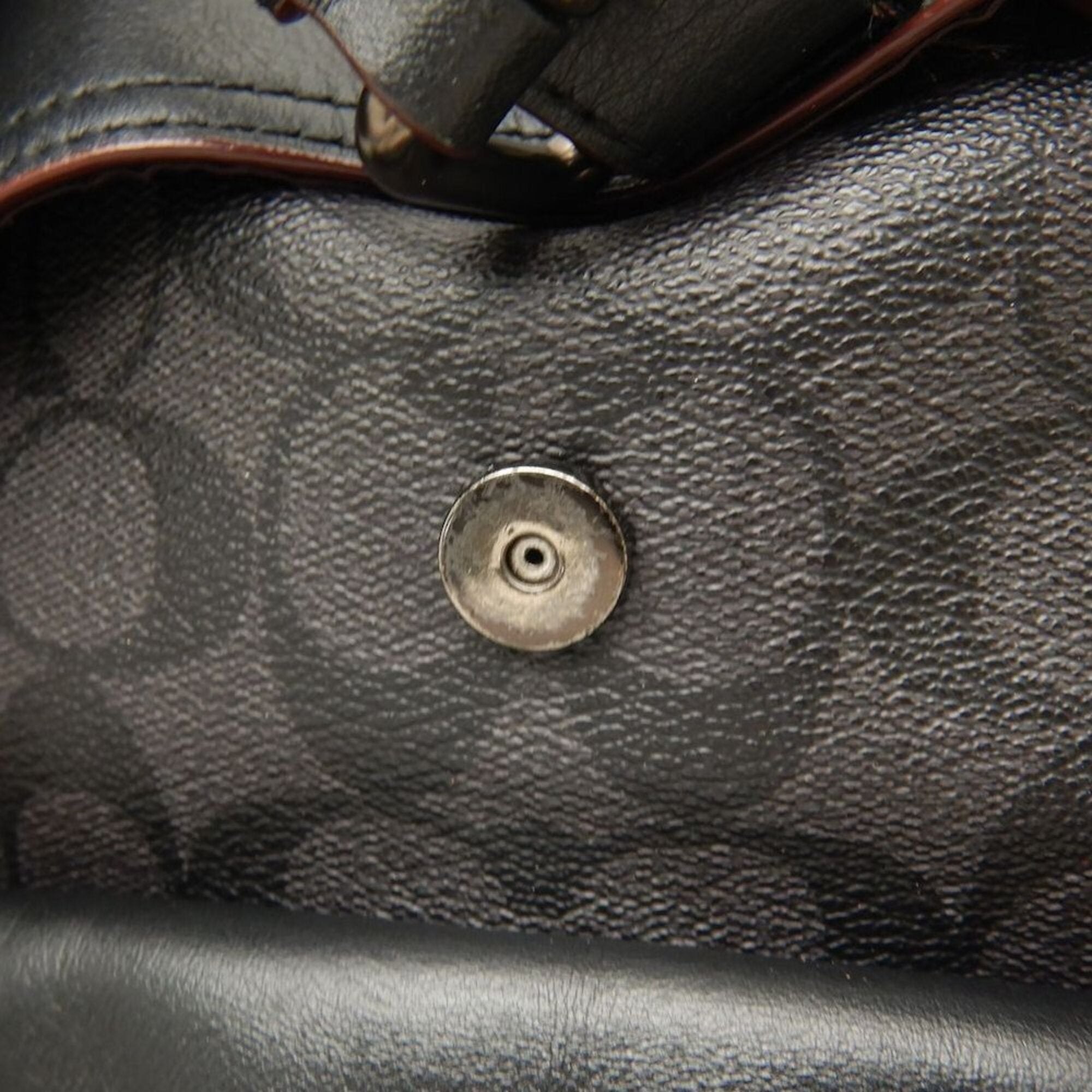 Coach Black Coated Canvas Backpack (Pre-Owned)