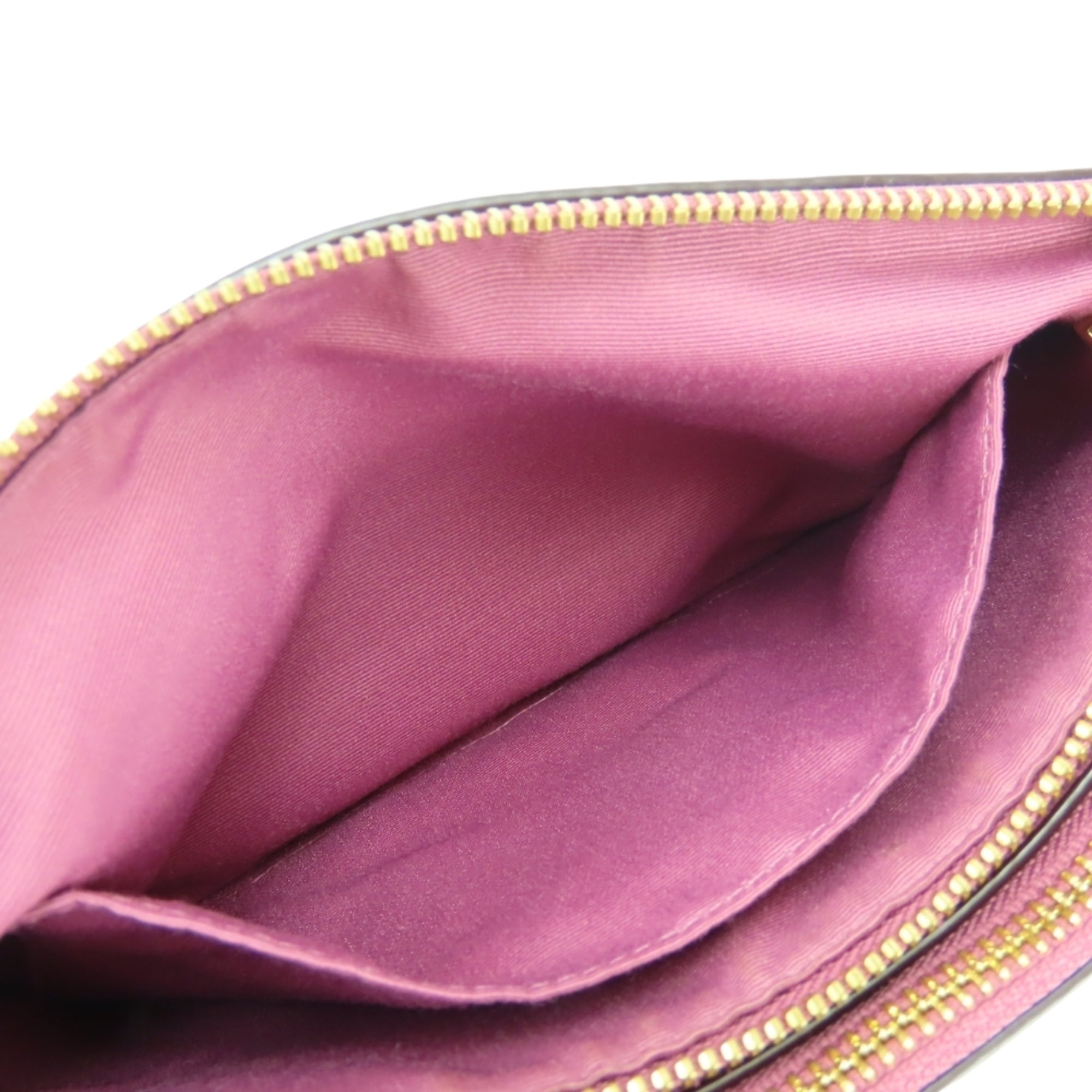 Coach Pink Purple Leather Shoulder Bag (Pre-Owned)
