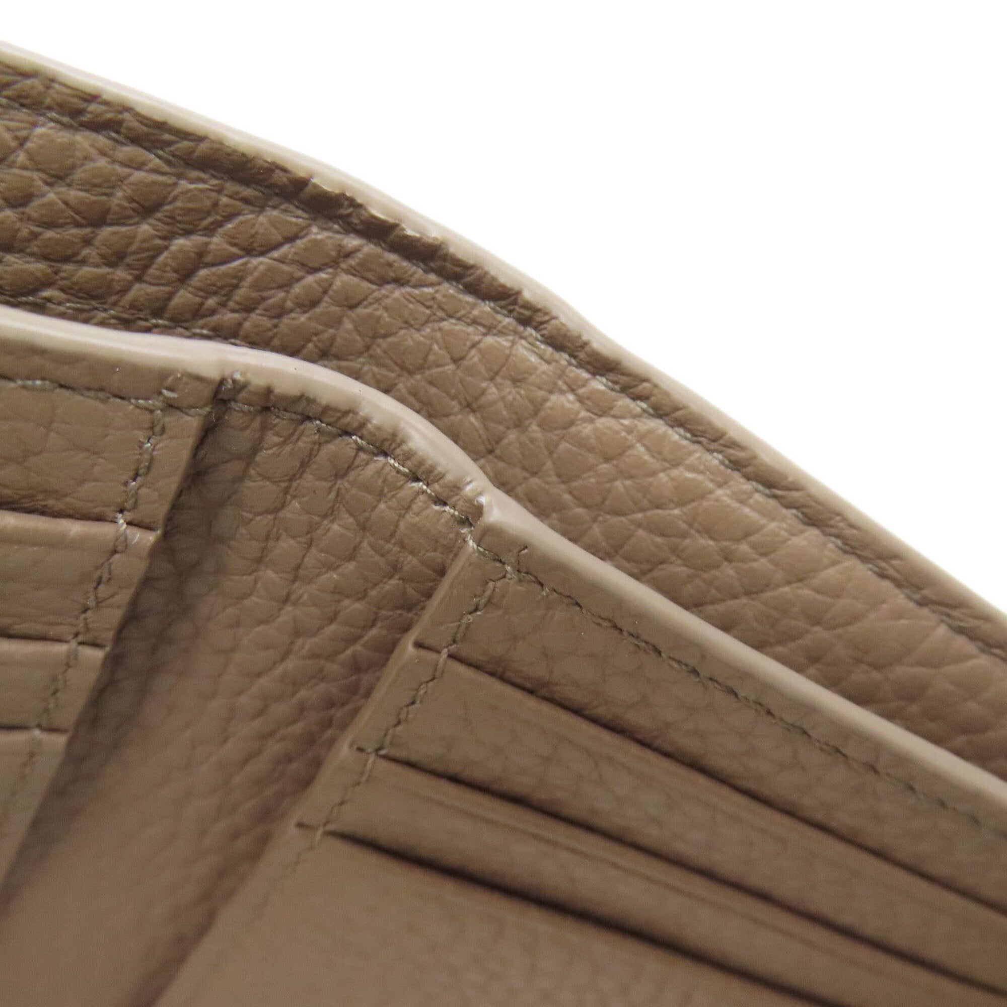 Bally Grayish Leather Wallet (Bi-Fold) (Pre-Owned)