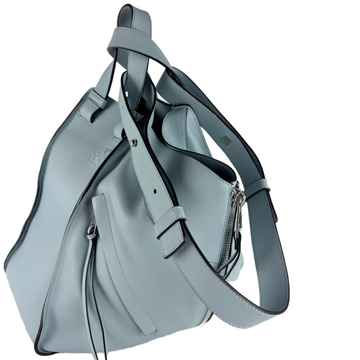Loewe Light Blue Leather Handbag Shoulder Bag (Pre-Owned)