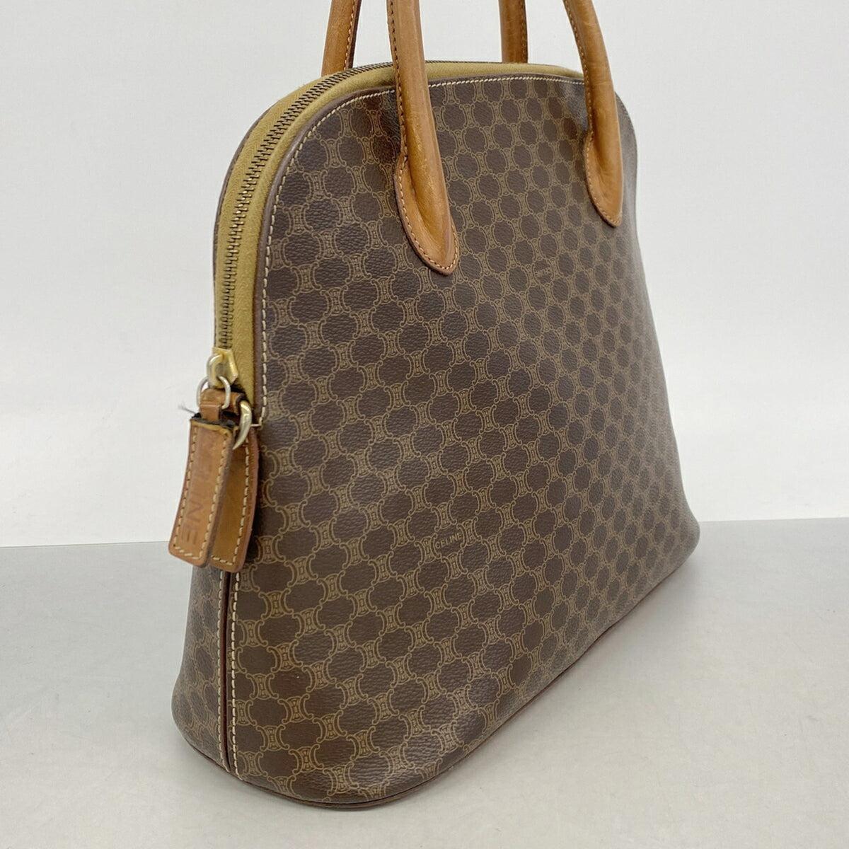 Celine Brown Pvc Handbag (Pre-Owned)
