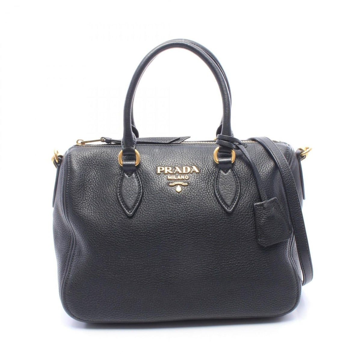 Prada Black Leather Handbag (Pre-Owned)