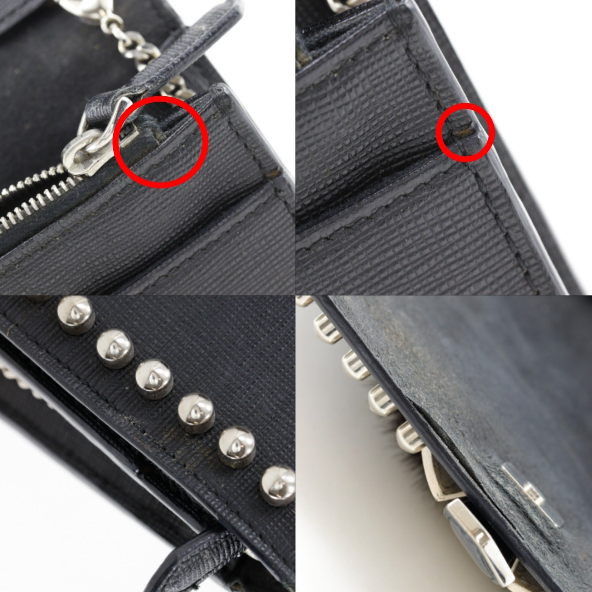 Fendi Black Leather Shoulder Bag (Pre-Owned)