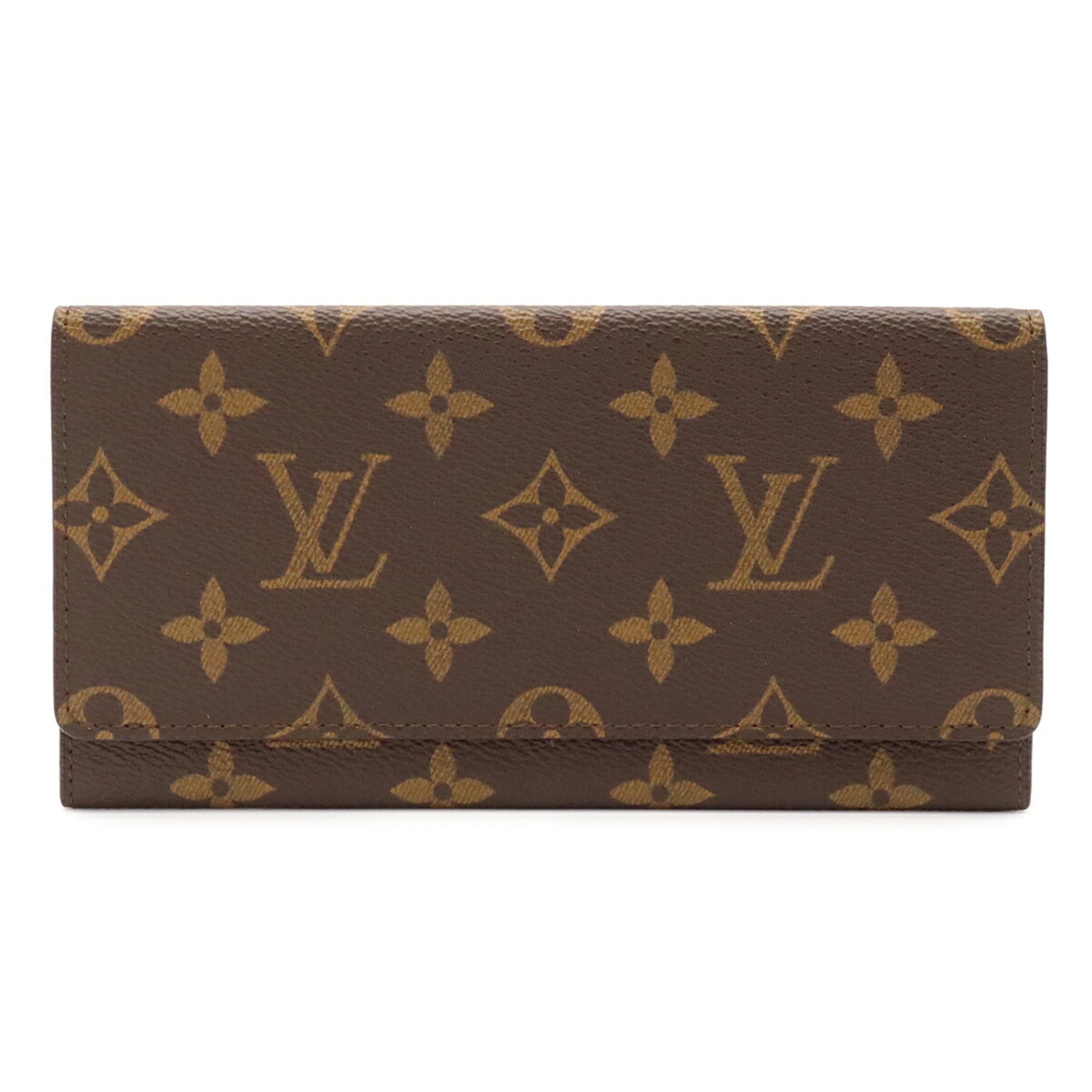 Louis Vuitton Brown Monogram Canvas Long Bill Wallet (Bi-Fold) (Pre-Owned)