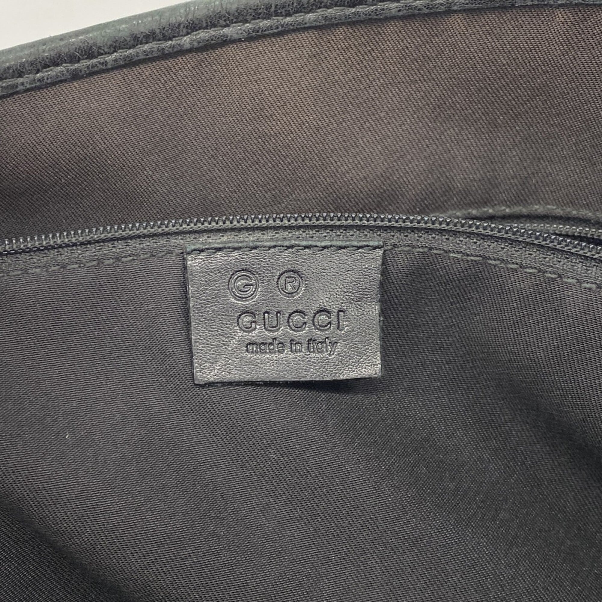 Gucci Black Brown Pvc Tote Bag (Pre-Owned)