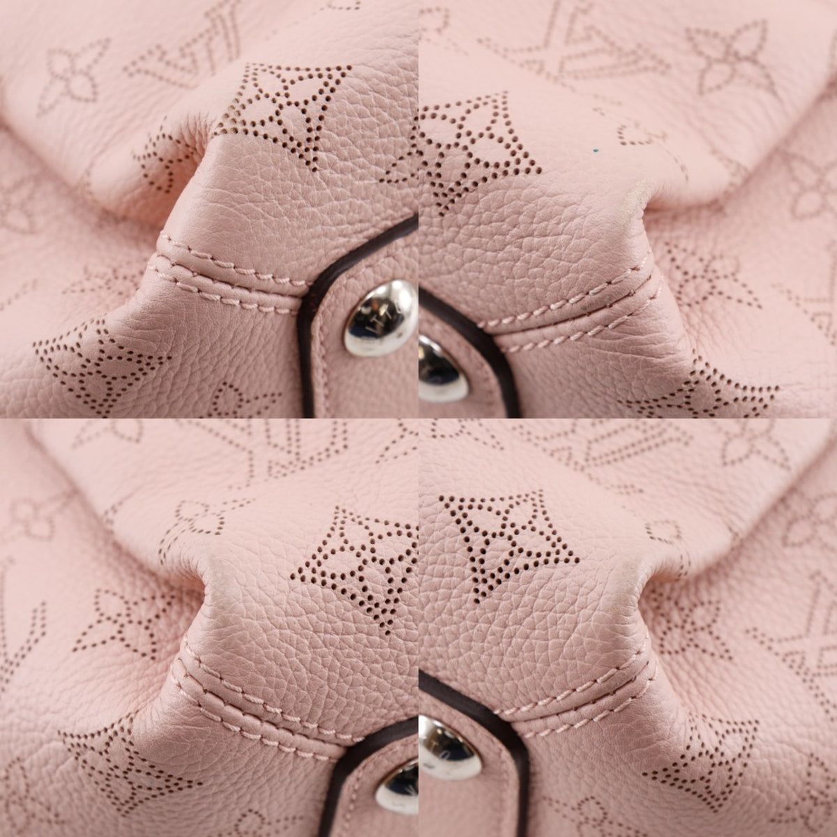 Louis Vuitton Magnolia Pink Mahina Leather Monogram Shoulder Bag (Pre-Owned)