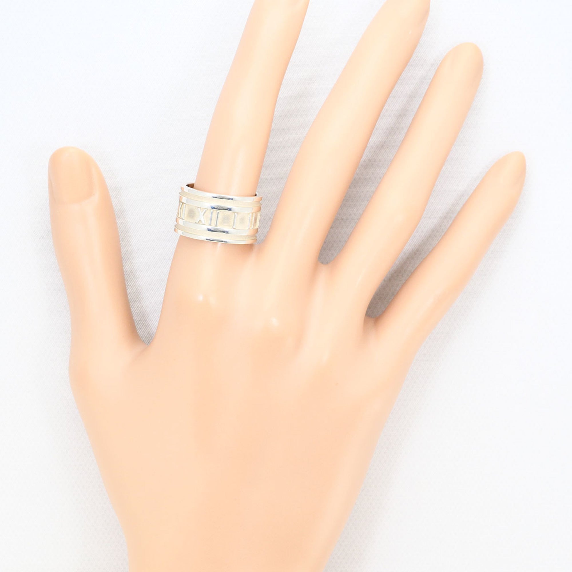 Tiffany Atlas Silver 925 Band Ring (Pre-Owned)